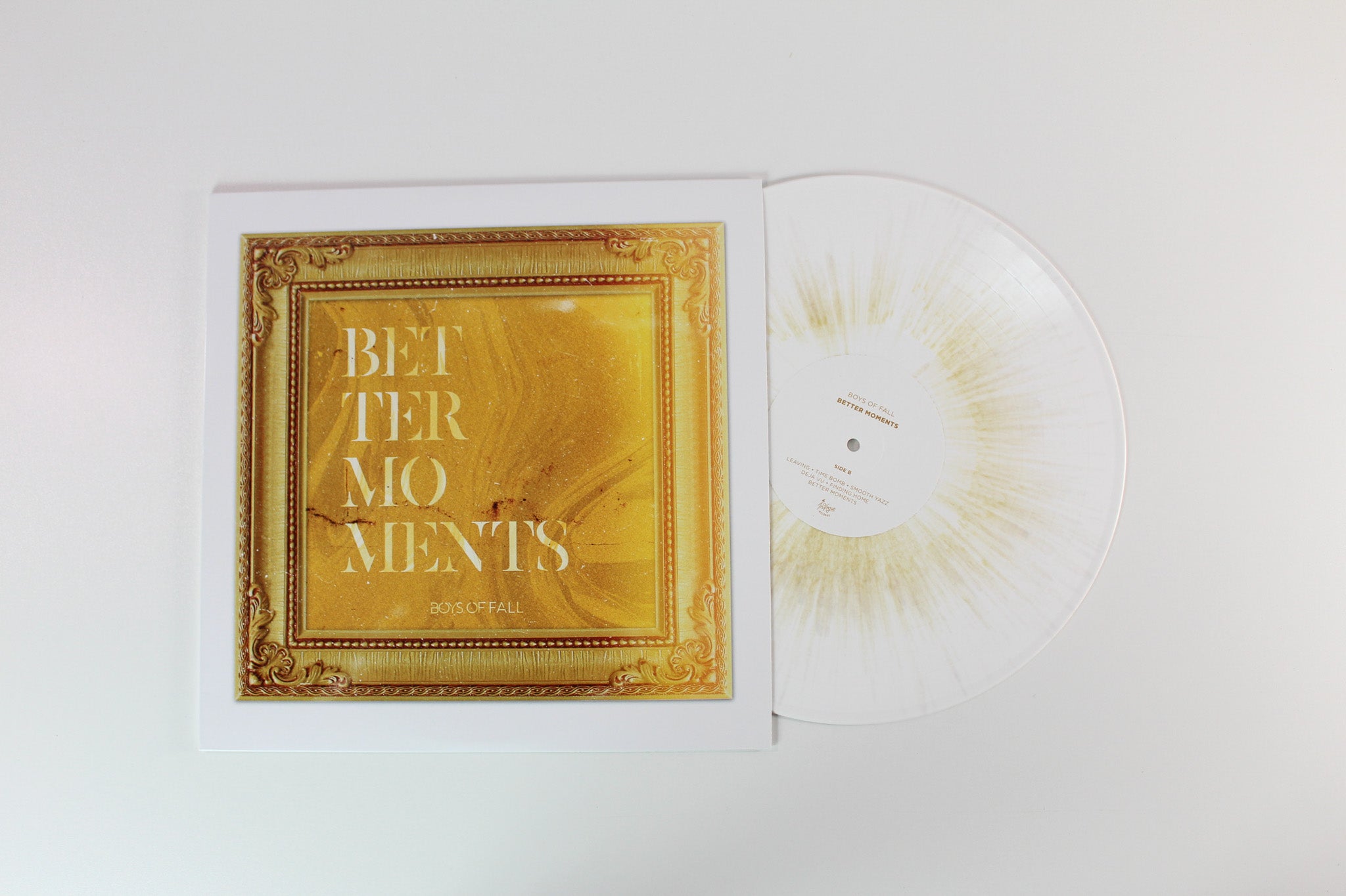 Boys Of Fall - Better Moments on InVogue White With Gold Splatter Vinyl