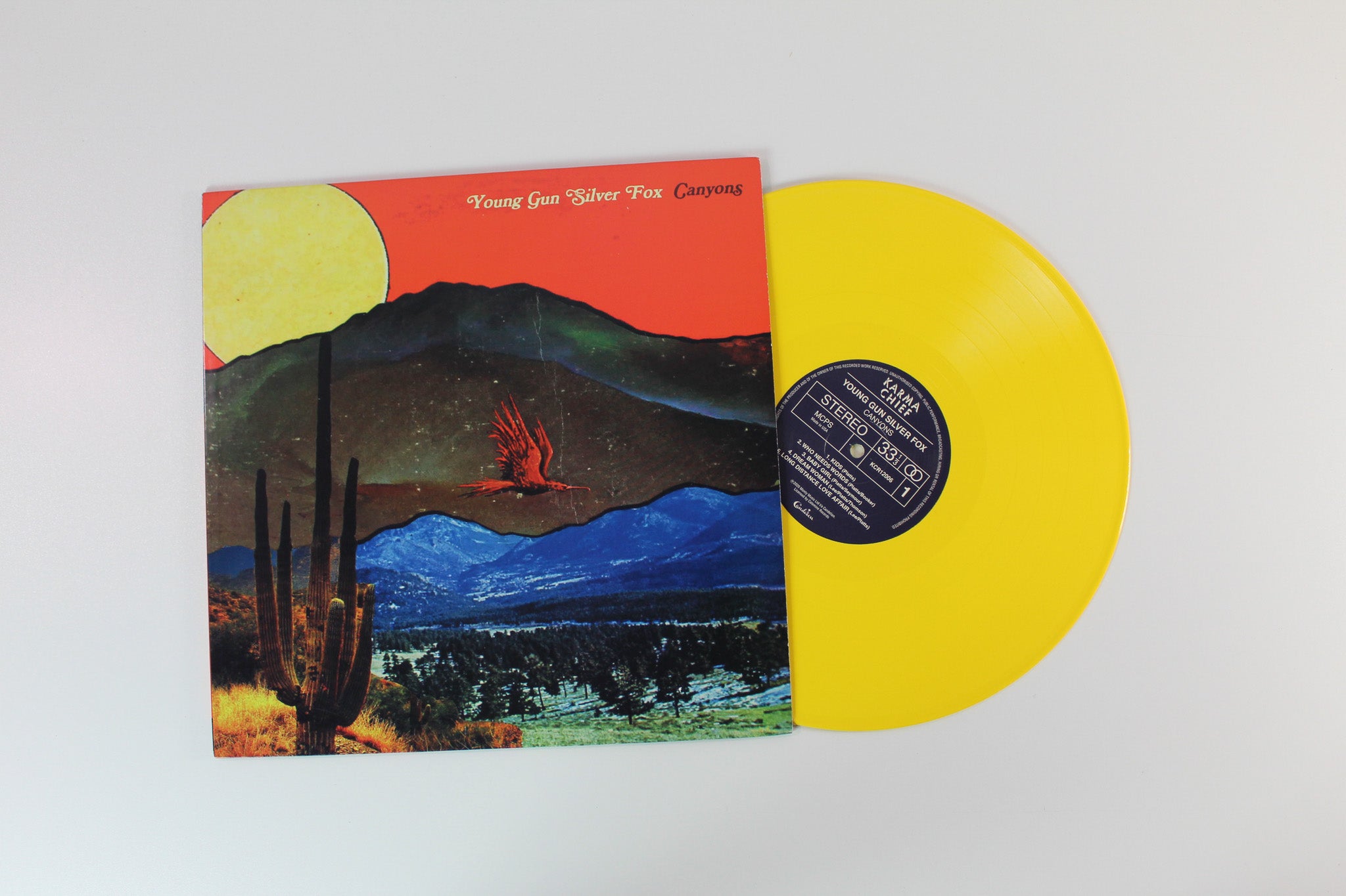 Young Gun Silver Fox - Canyons on Karma Chief Ltd Yellow Vinyl