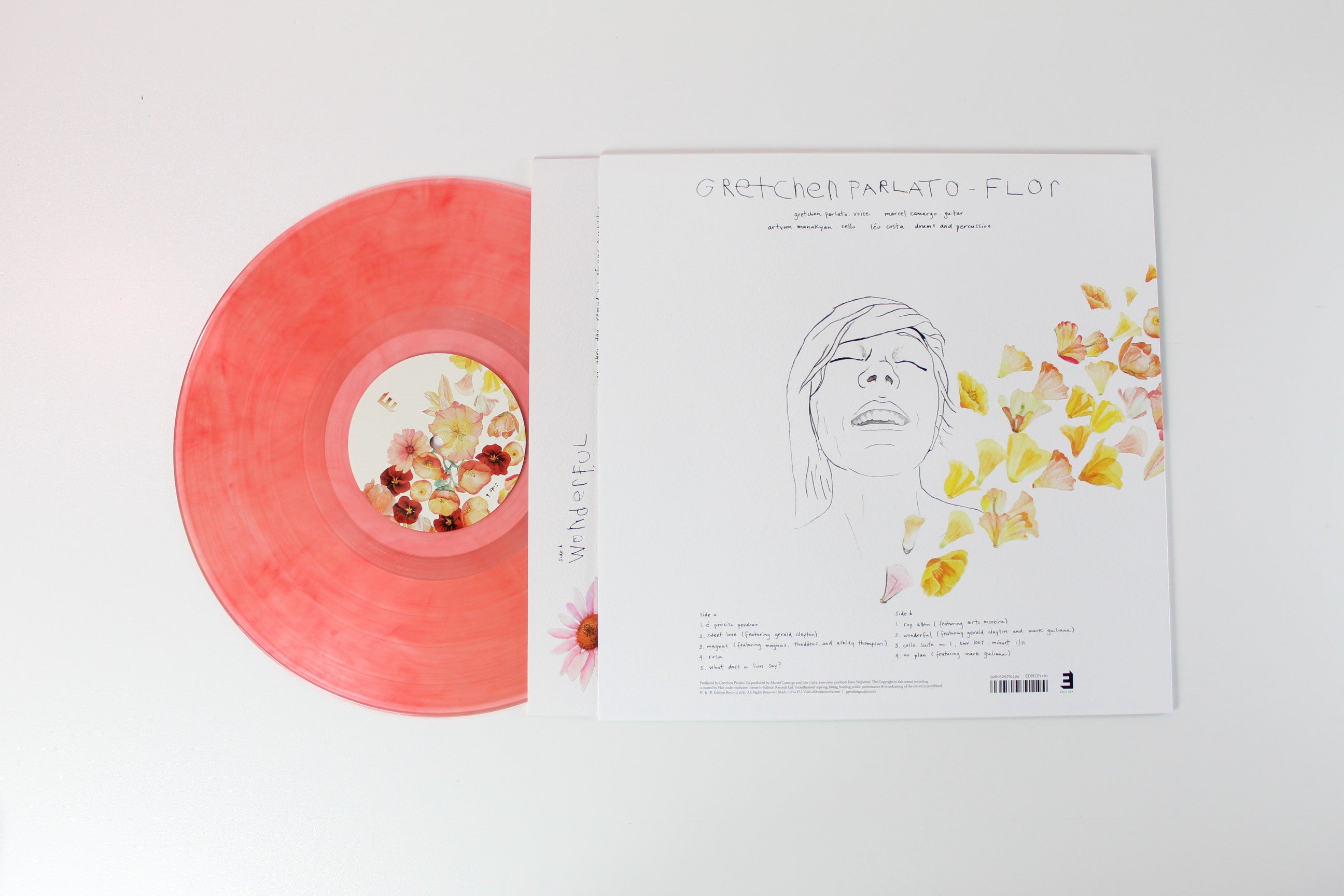 Gretchen Parlato - Flor Pink Translucent Marbled Vinyl on Edition Records