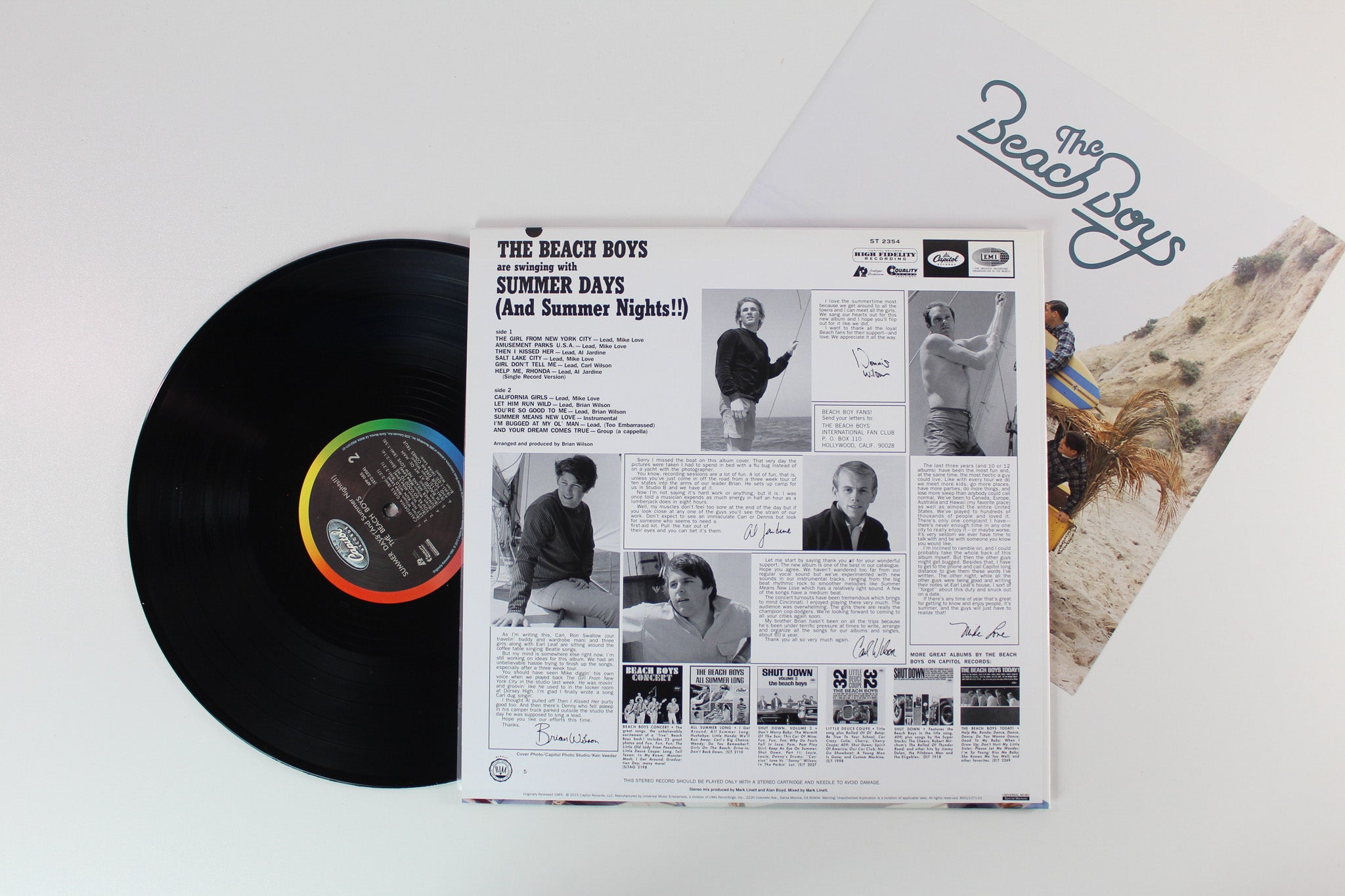 The Beach Boys - Summer Days (And Summer Nights!!) on Capitol Analogue Productions Ltd 200 Gram Reissue