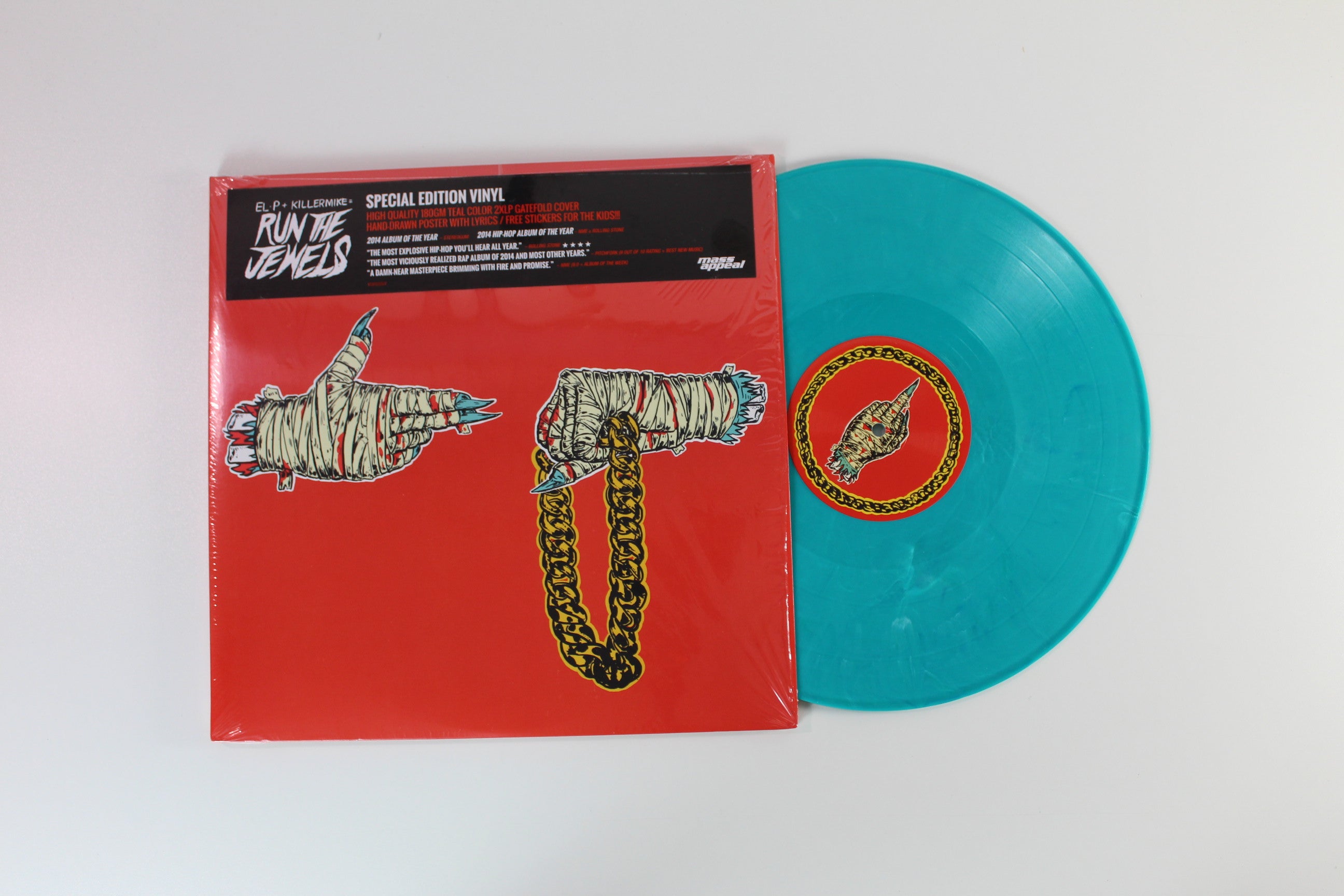 Run The Jewels - Run The Jewels 2 on Mass Appeal - Teal Vinyl