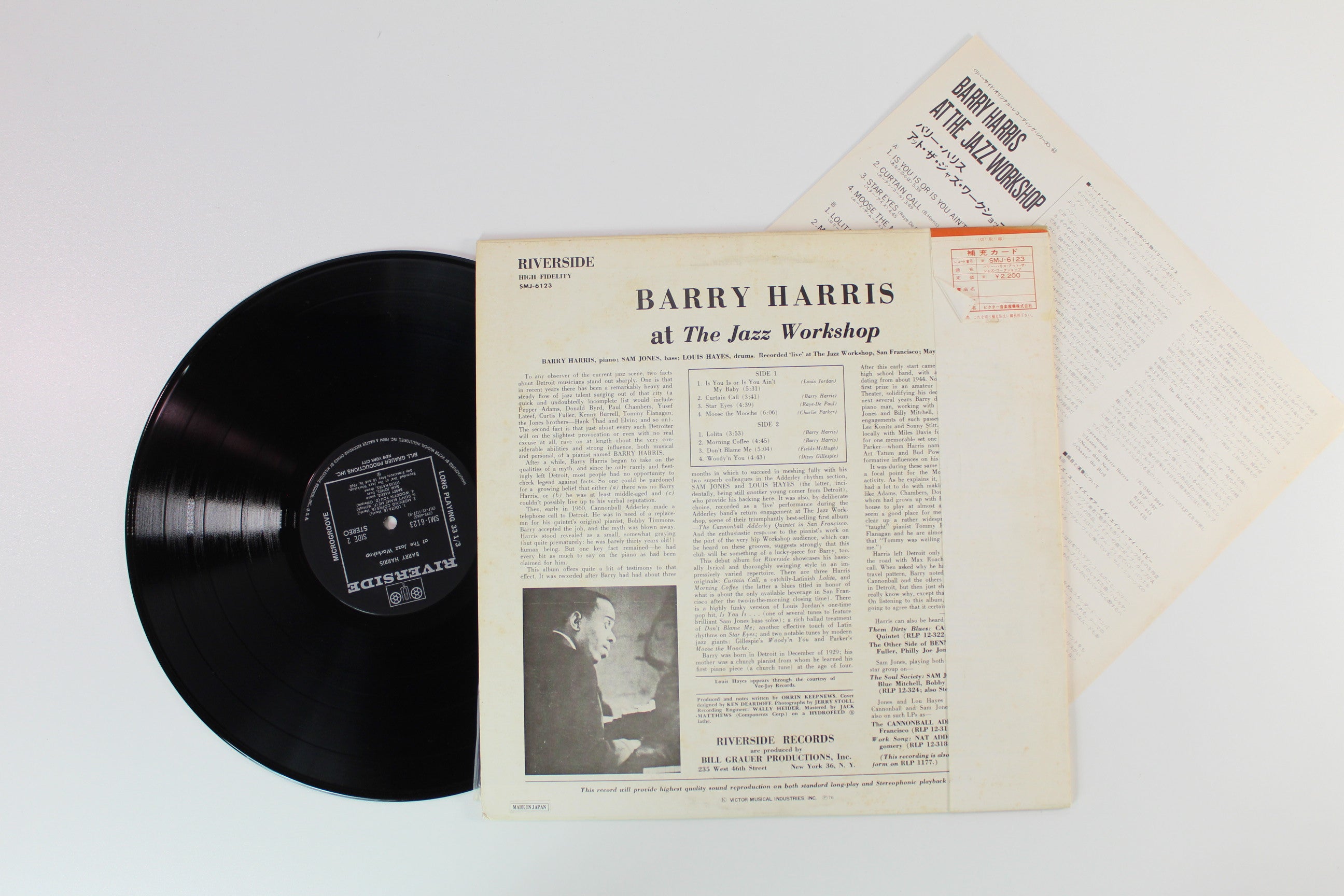 Barry Harris - At The Jazz Workshop on Riverside Records - Japanese pressing