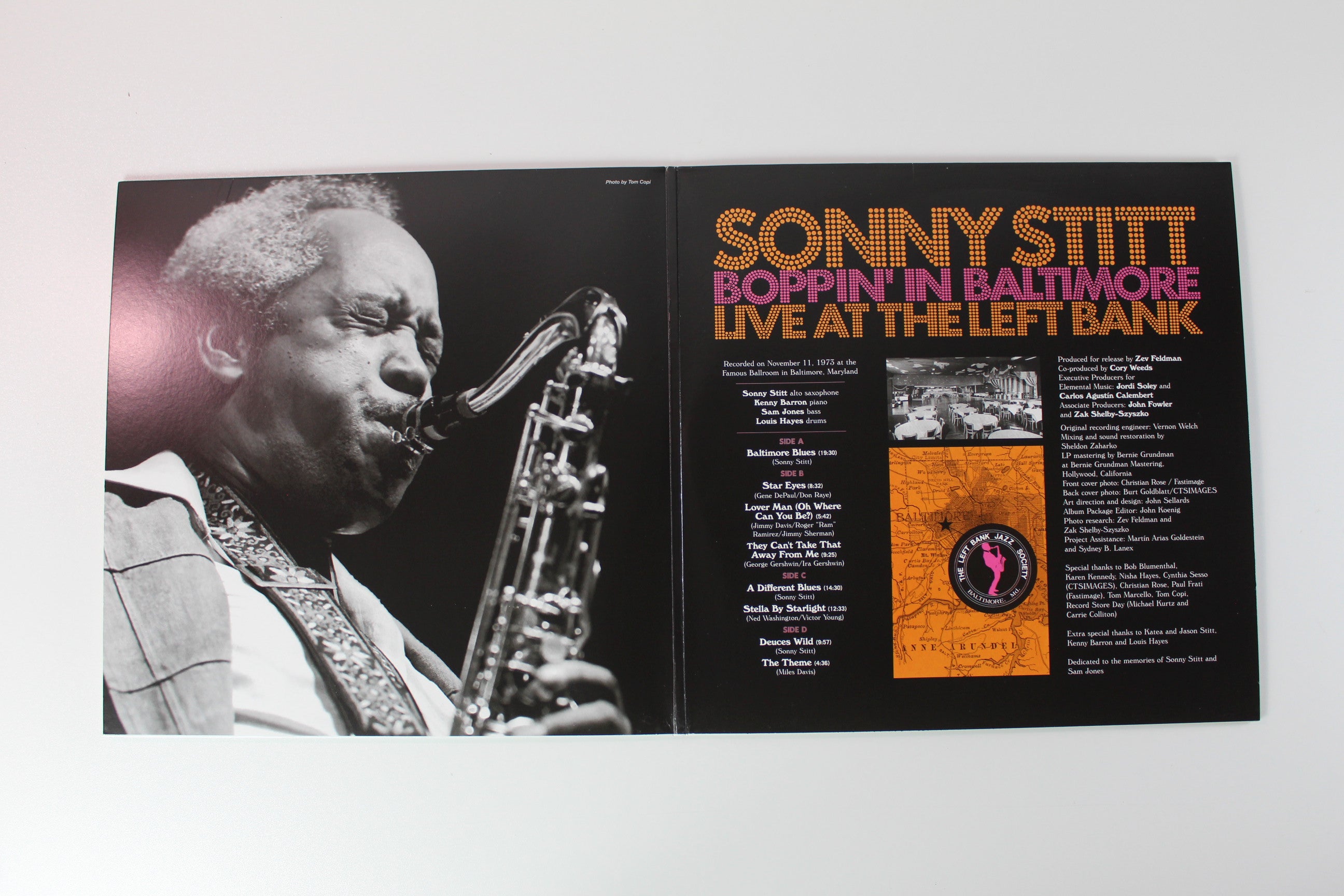 Sonny Stitt - Boppin' In Baltimore: Live At The Left Bank Ltd. RSD Numbered Edition on Jazz Detective