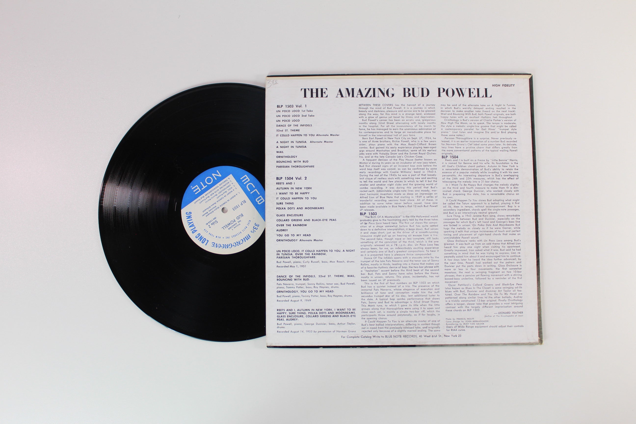 Bud Powell - The Amazing Bud Powell on Blue Note – BLP 1503