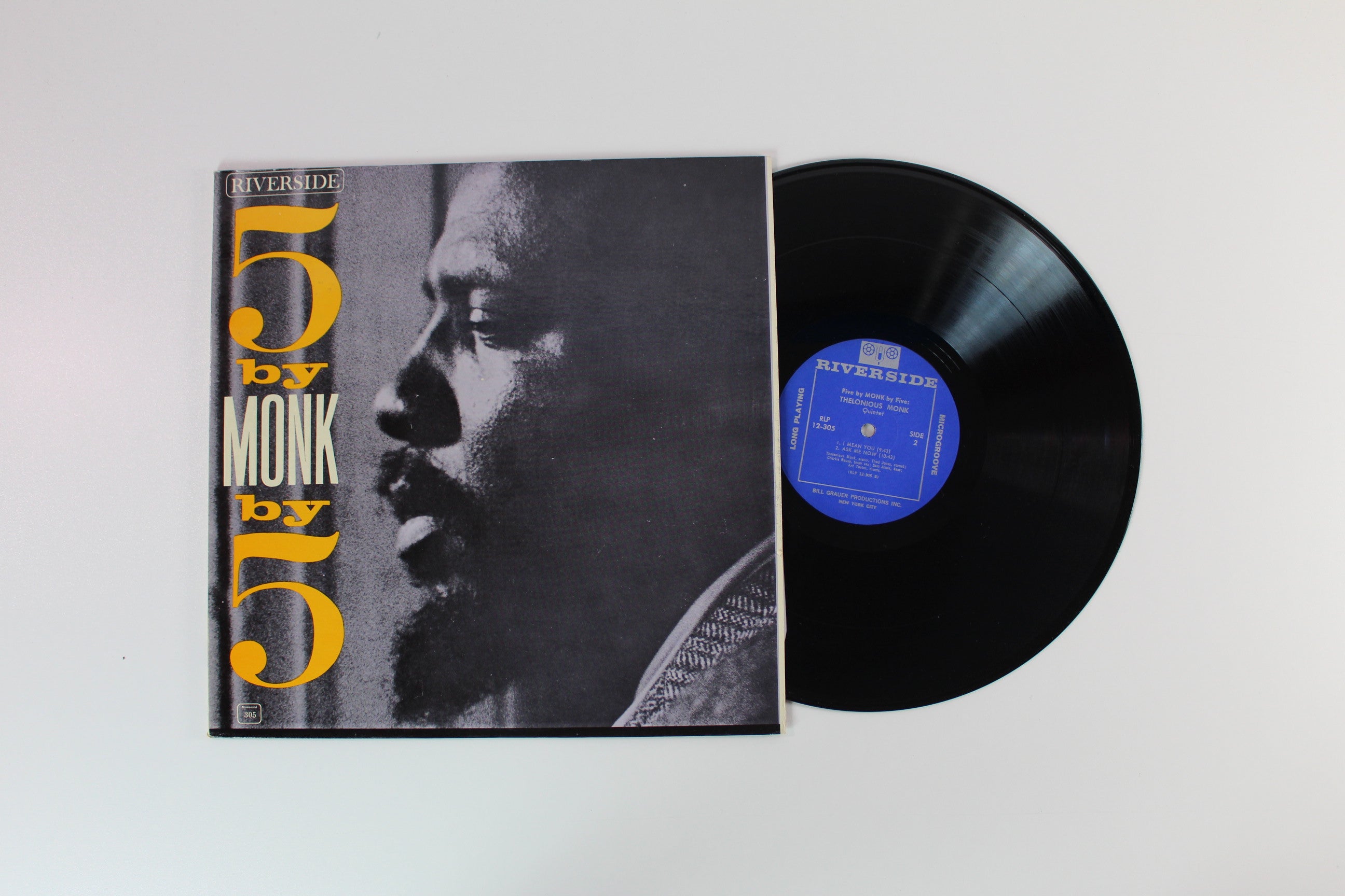 The Thelonious Monk Quintet - 5 By Monk By 5 on Riverside Records 1965 mono reissue