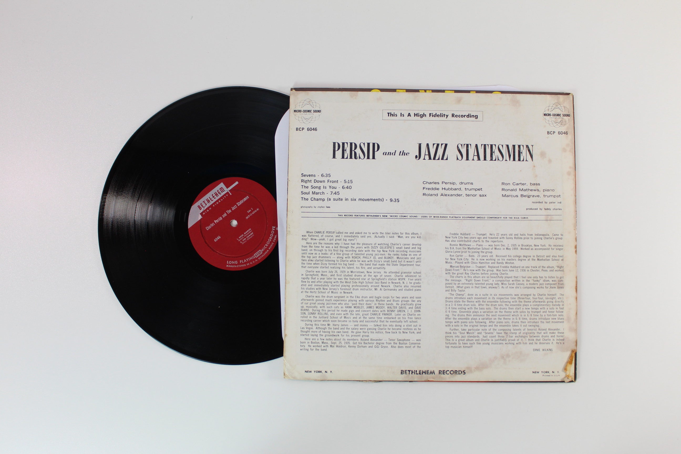 Charlie Persip's Jazz Statesmen - Charles Persip And The Jazz Statesmen on Bethlehem Records - Mono
