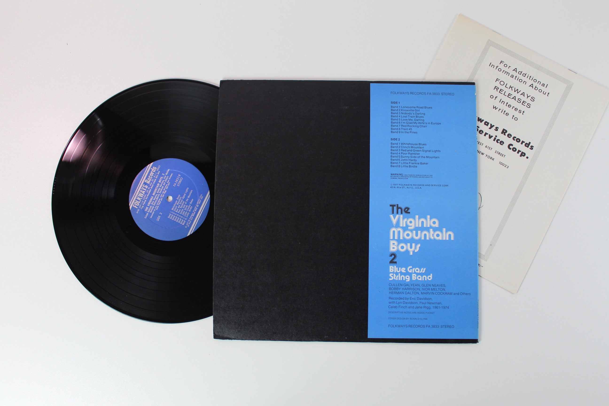 The Virginia Mountain Boys - 2 - Blue Grass String Band on Folkways Records