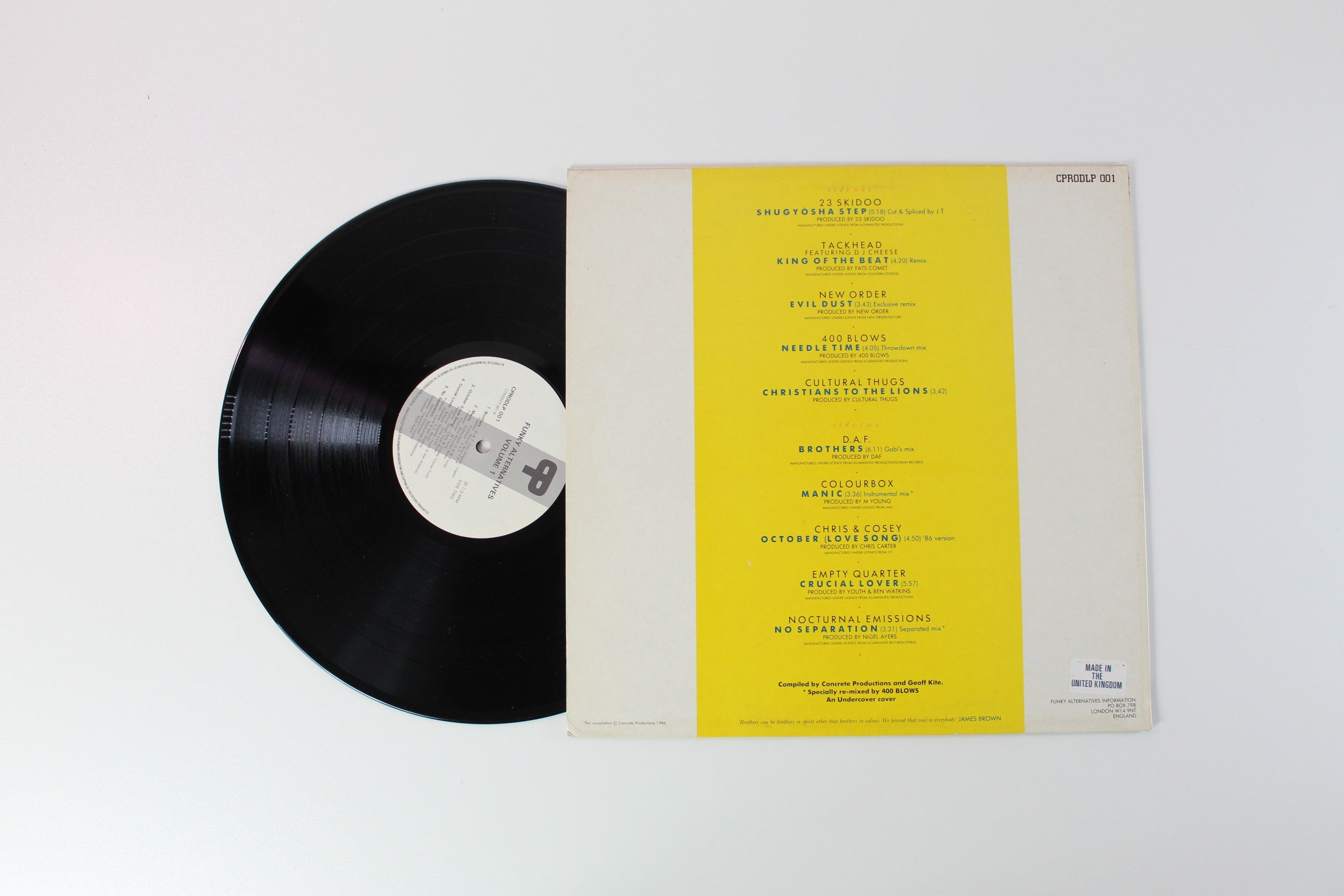 Various - Funky Alternatives Volume 1 on Concrete Productions