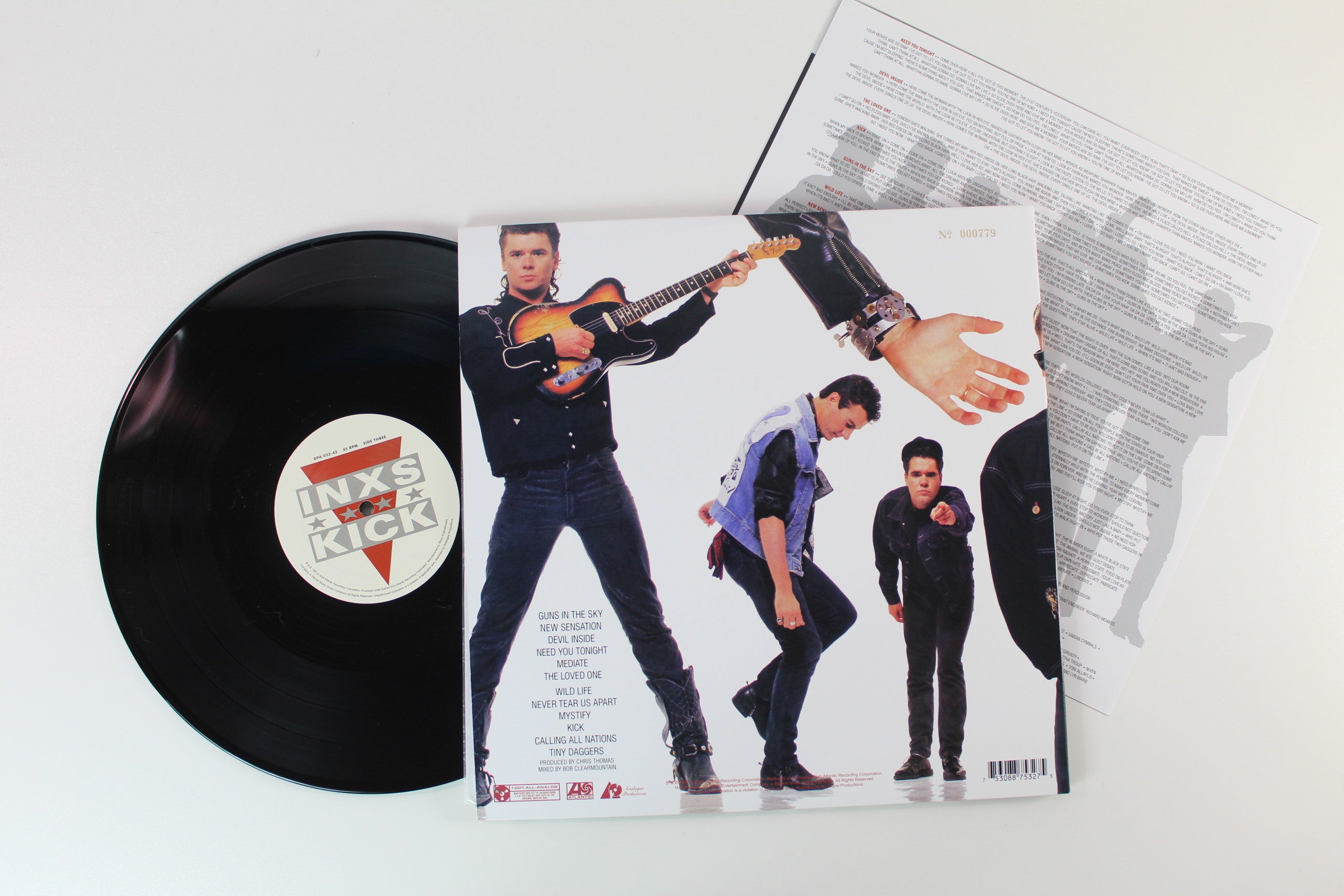 INXS - Kick on Atlantic 75 Audiophile Series Analogut Productions Ltd Numbered 45 RPM 180 Gram Reissue