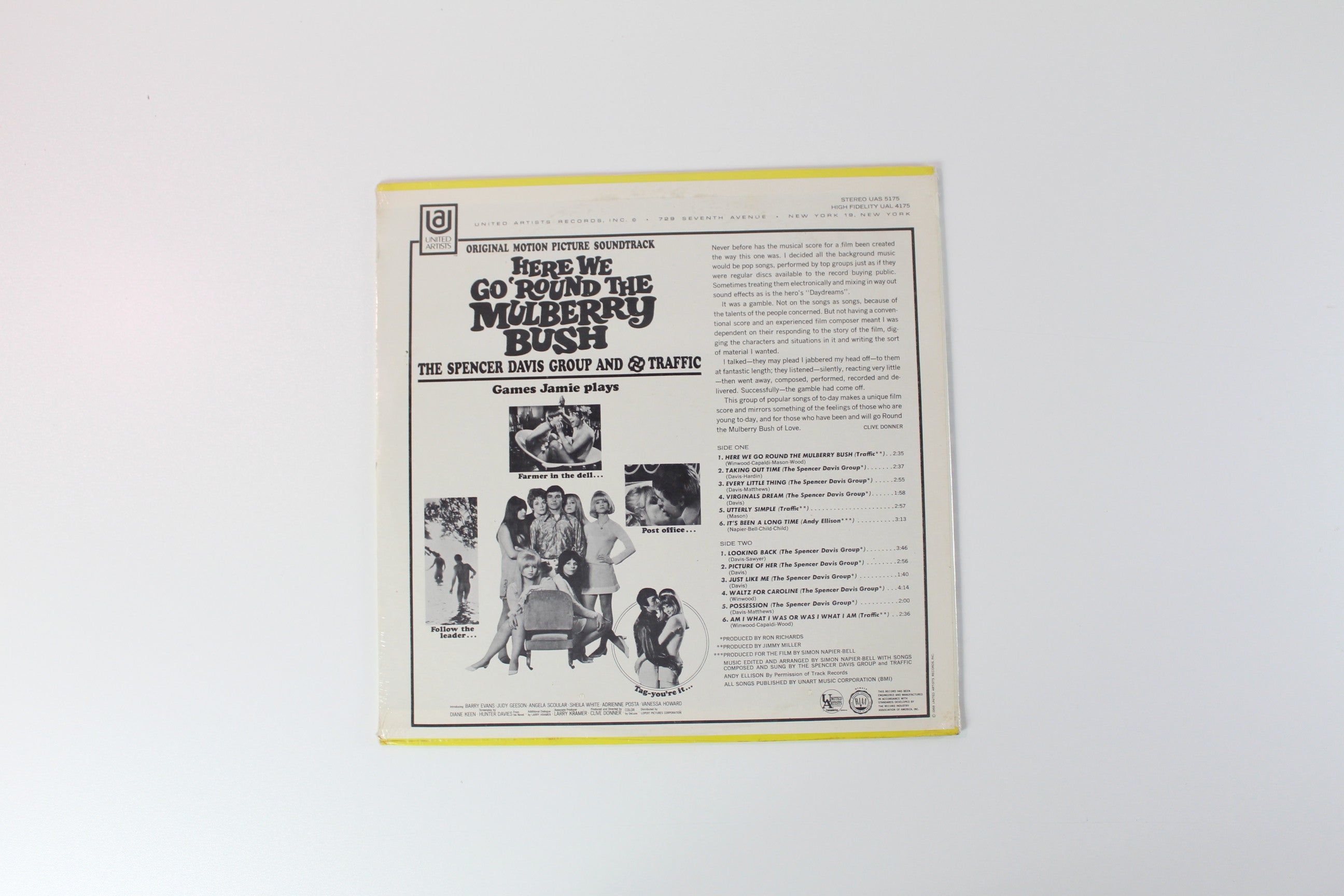 The Spencer Davis Group, Traffic - Here We Go 'Round The Mulberry Bush (Original Motion Picture Soundtrack) on United Artists Records Sealed