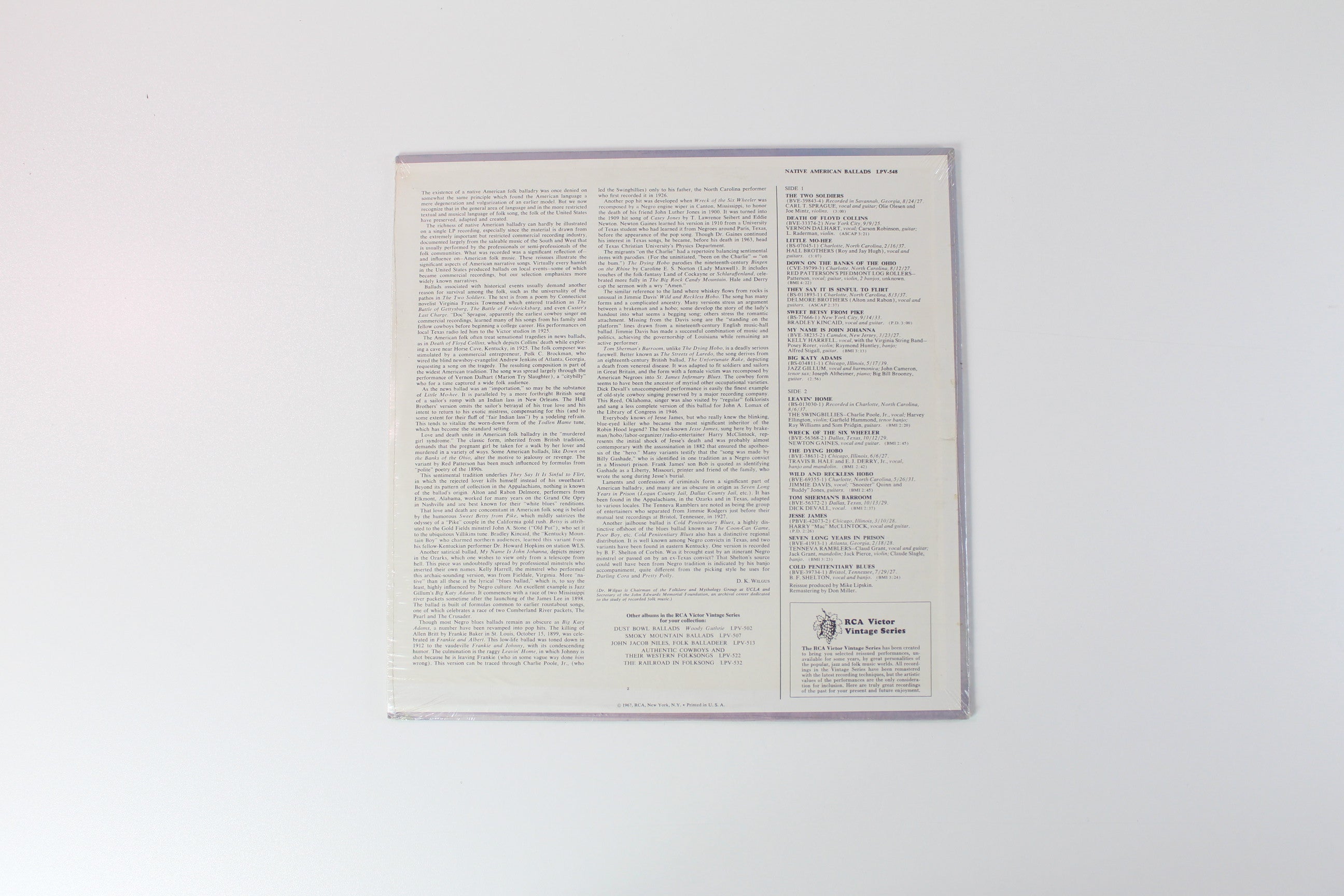 Various - Native American Ballads Sealed on RCA Victor