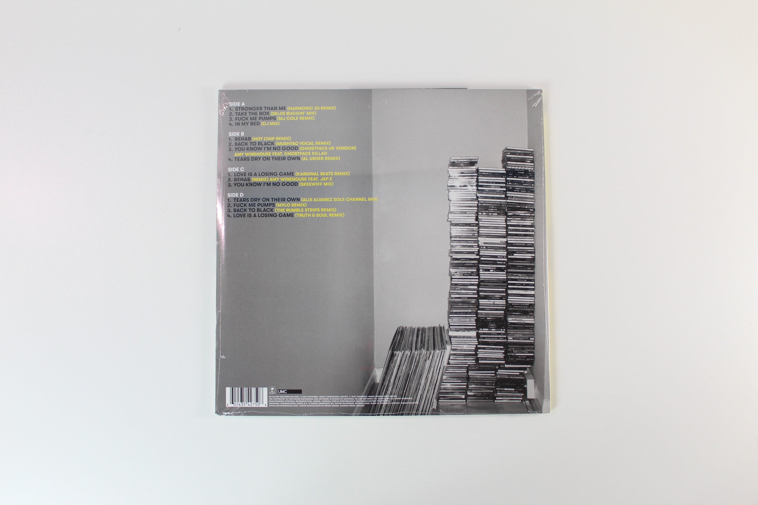 Amy Winehouse - Remixes on UMC RSD 2021 Ltd Yellow / Blue Translucent Vinyl Sealed