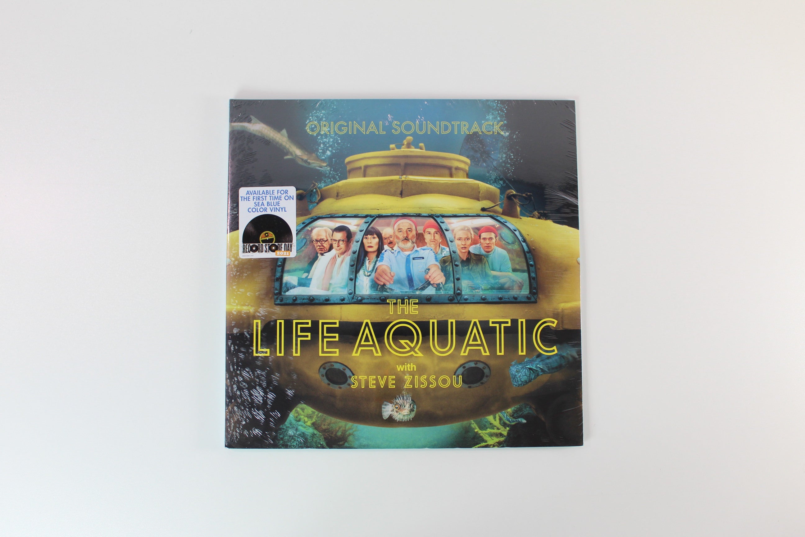 Various - The Life Aquatic With Steve Zissou (Original Soundtrack) on Hollywood Records RSD BF 2021 Sea Blue Vinyl Reissue Sealed