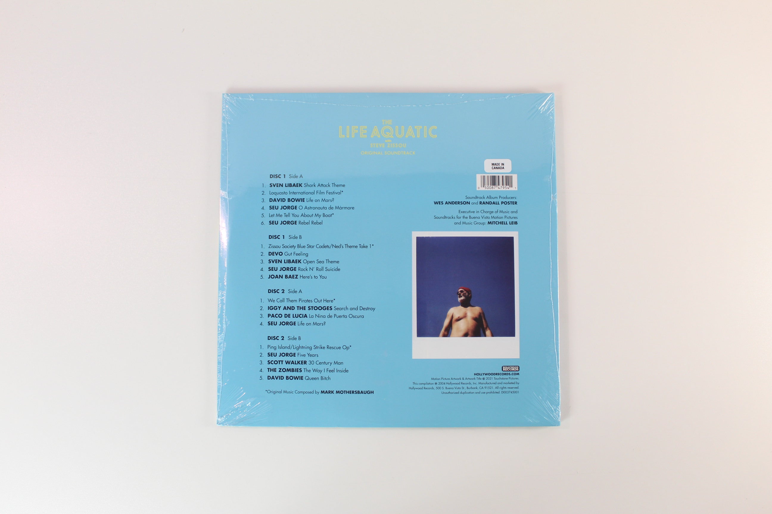 Various - The Life Aquatic With Steve Zissou (Original Soundtrack) on Hollywood Records RSD BF 2021 Sea Blue Vinyl Reissue Sealed
