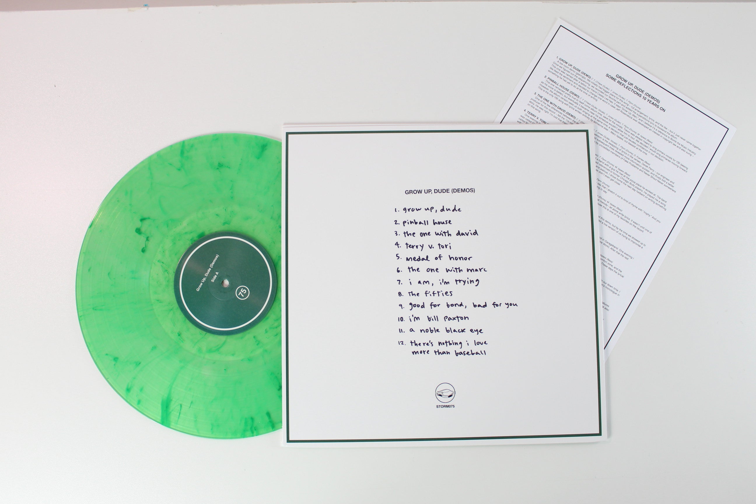 You Blew It! - Grow Up, Dude (Demos) on Storm Chasers Ltd Clear w/ Green Swirl