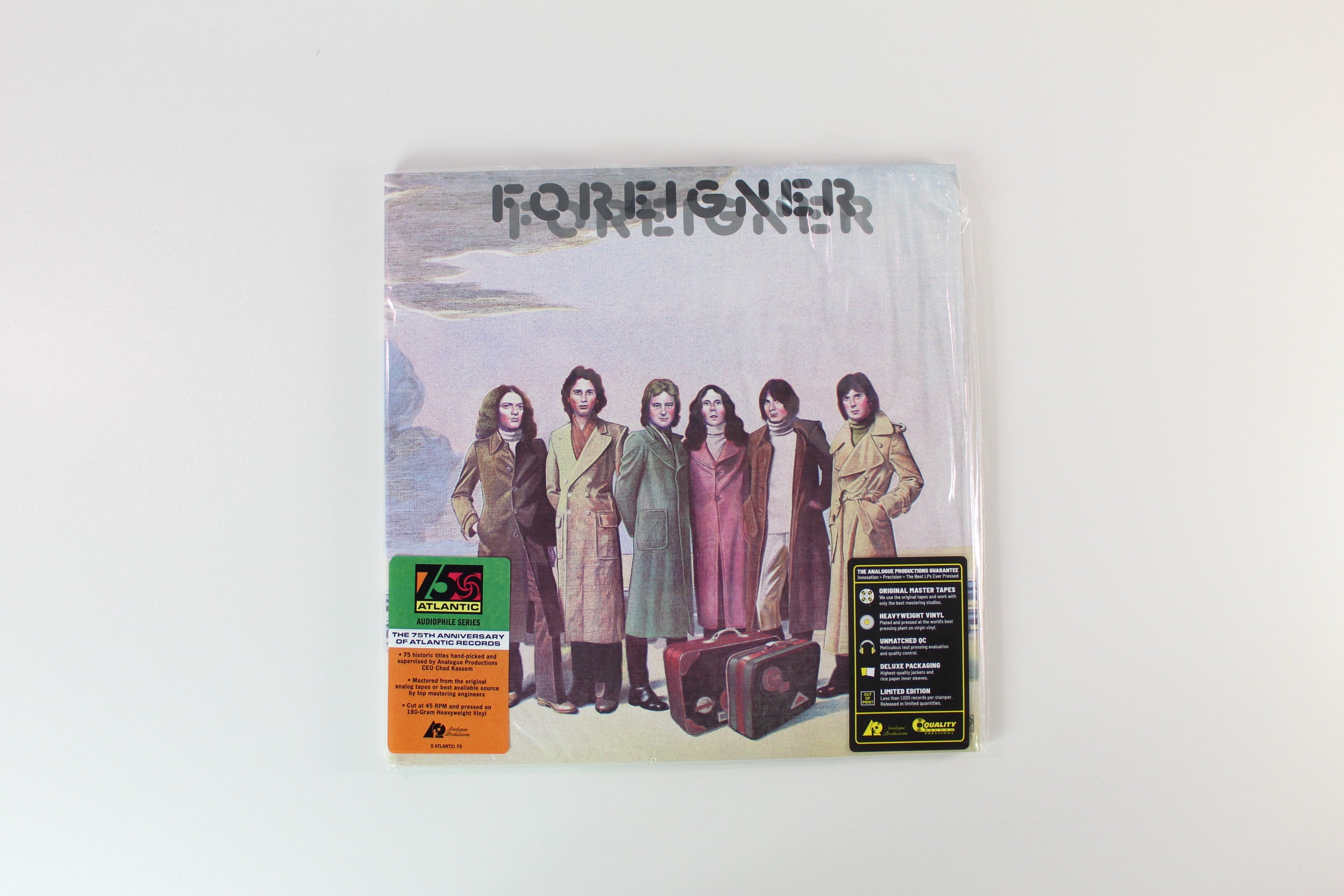 Foreigner - Foreigner on Atlantic 75 Audiophile Series Analogue Productions Ltd Numbered 45 RPM 180 Gram Reissue