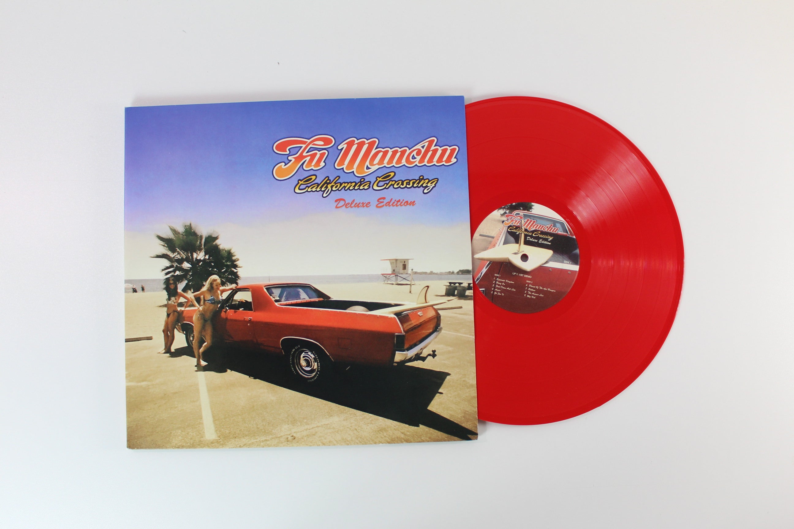 Fu Manchu - California Crossing on At The Dojo Red / Blue / Yellow Marbled Reissue