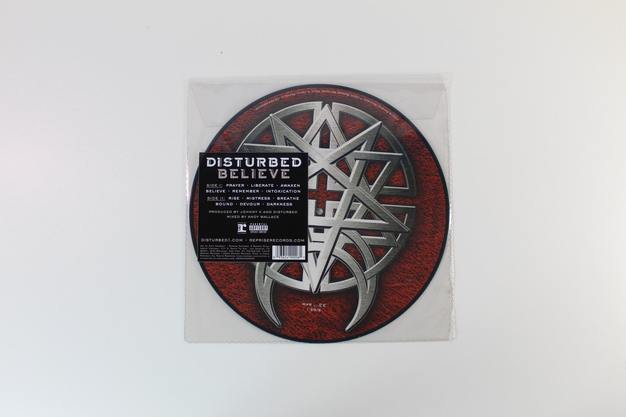 Disturbed - Believe on Reprise Ltd Picture Disc