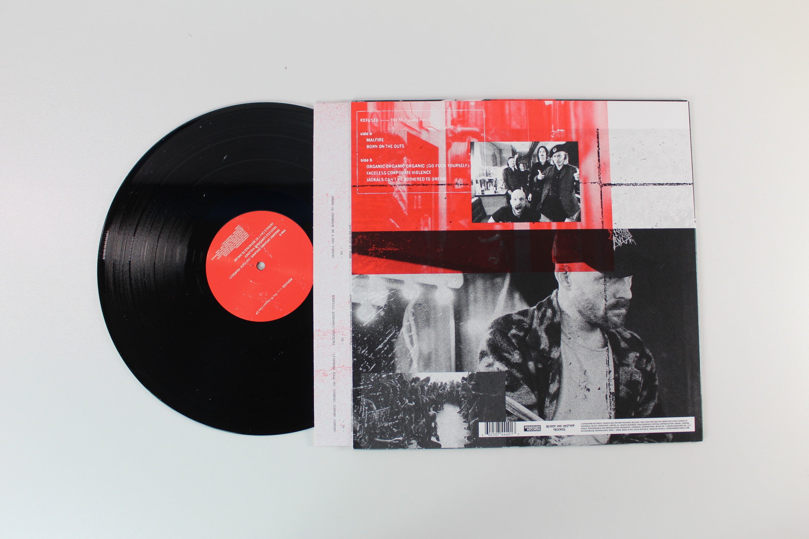 Refused - The Malignant Fire EP on Spinefarm 45 RPM EP