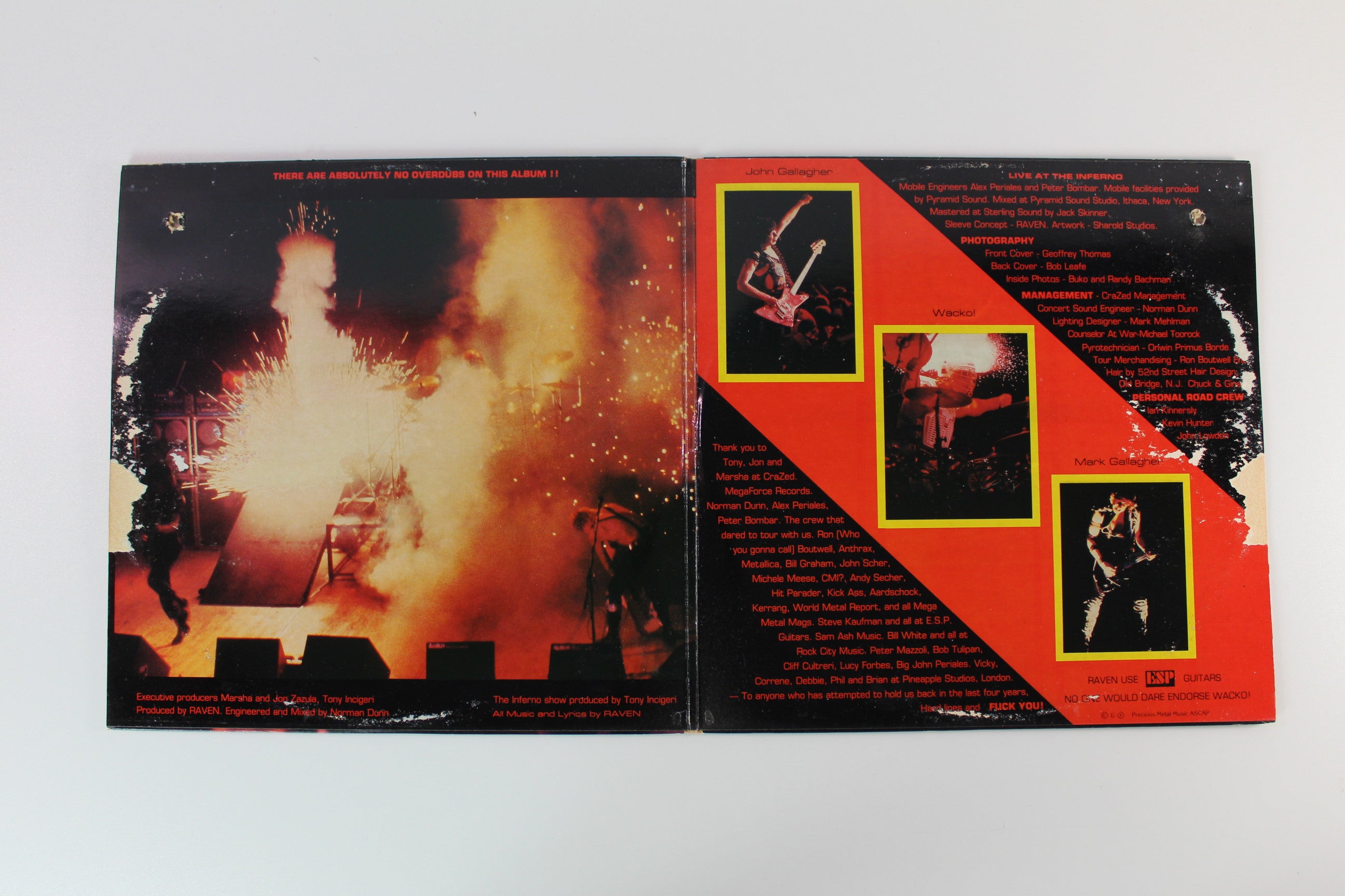 Raven - Live At The Inferno on Megaforce