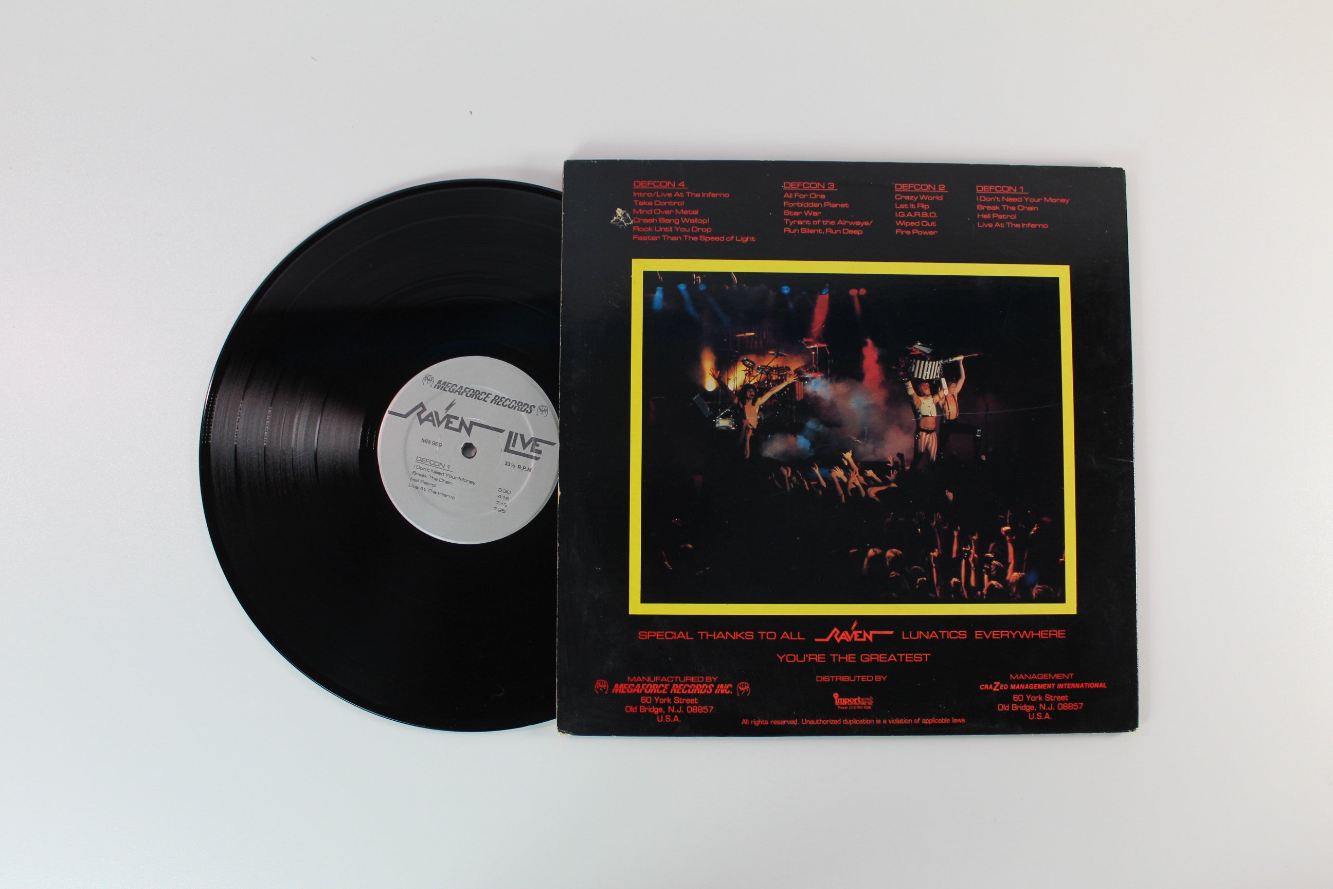 Raven - Live At The Inferno on Megaforce