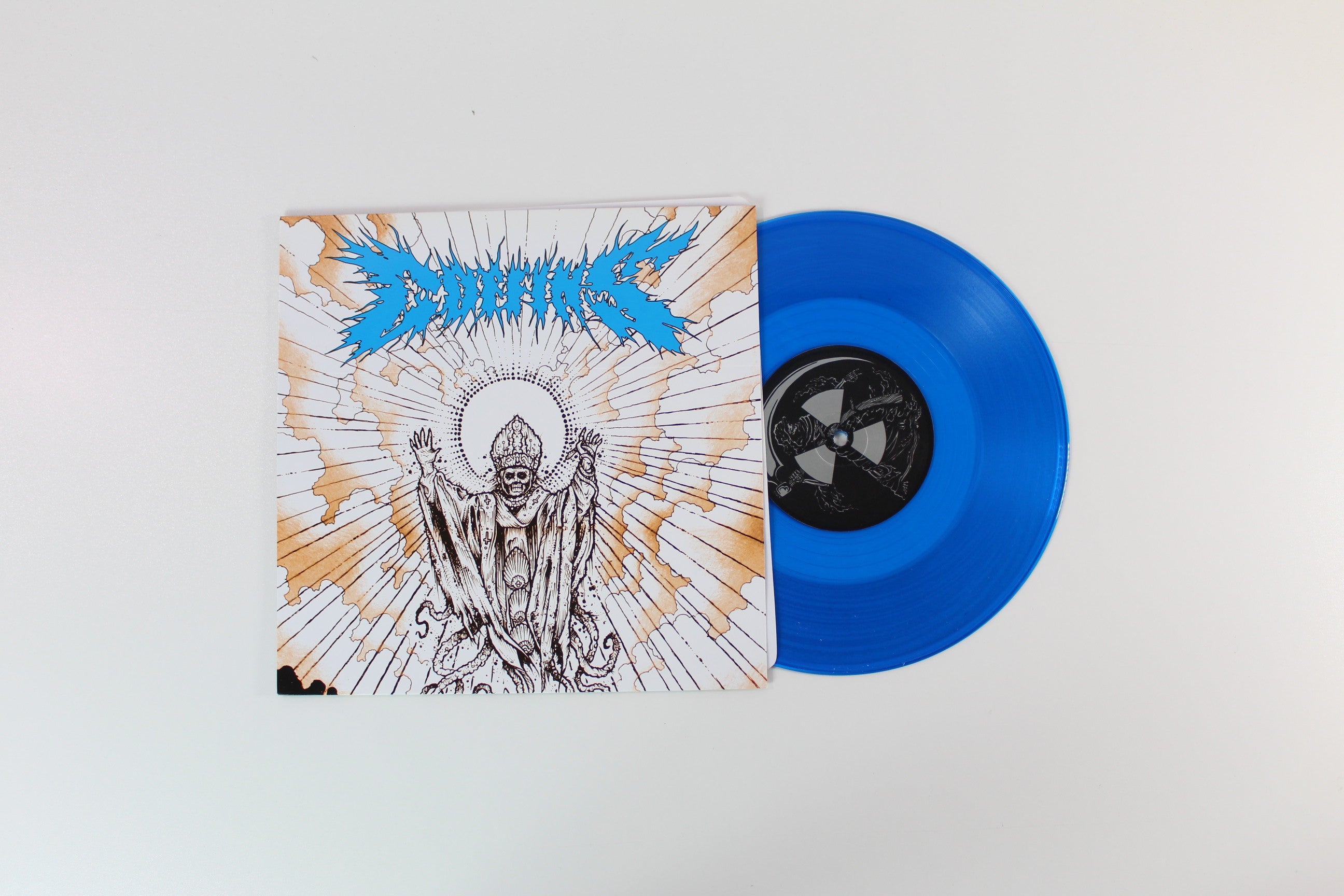 Coffins - Live In Japan on Hydro-Phonic Ltd Clear Blue 10" EP