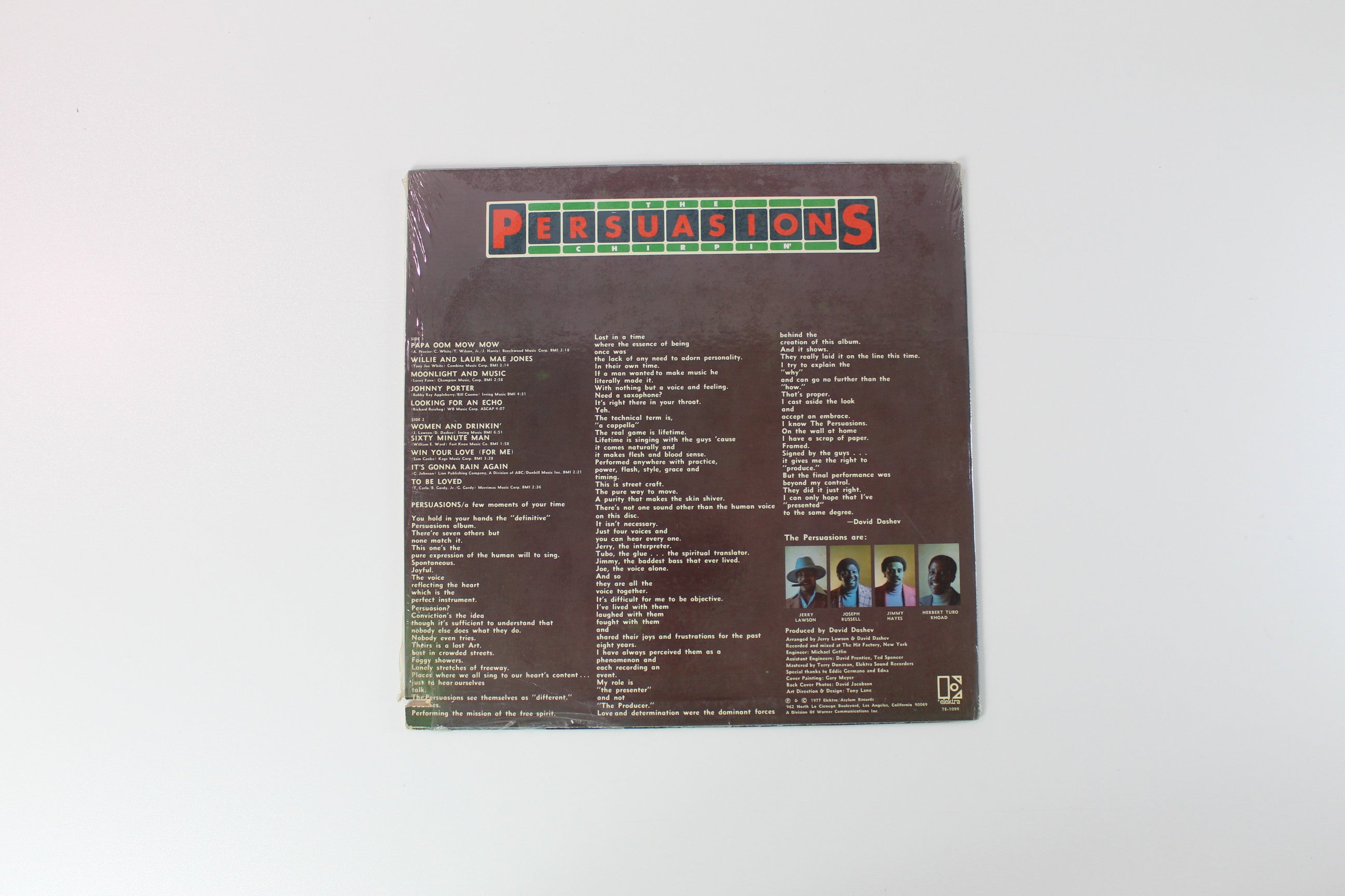 The Persuasions - Chirpin' on Elektra Sealed