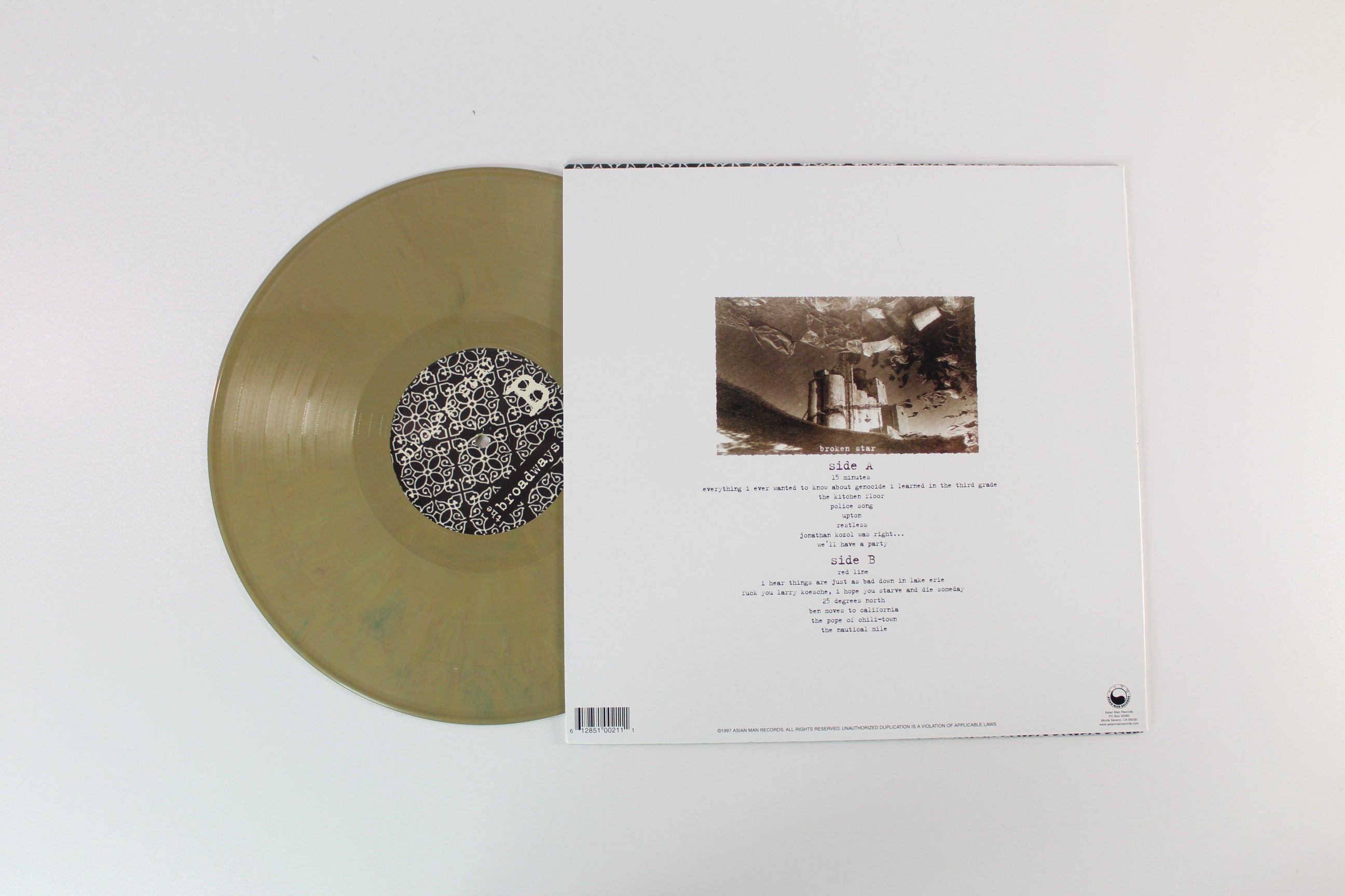 The Broadways - Broken Star on Asian Man Colored Vinyl Reissue