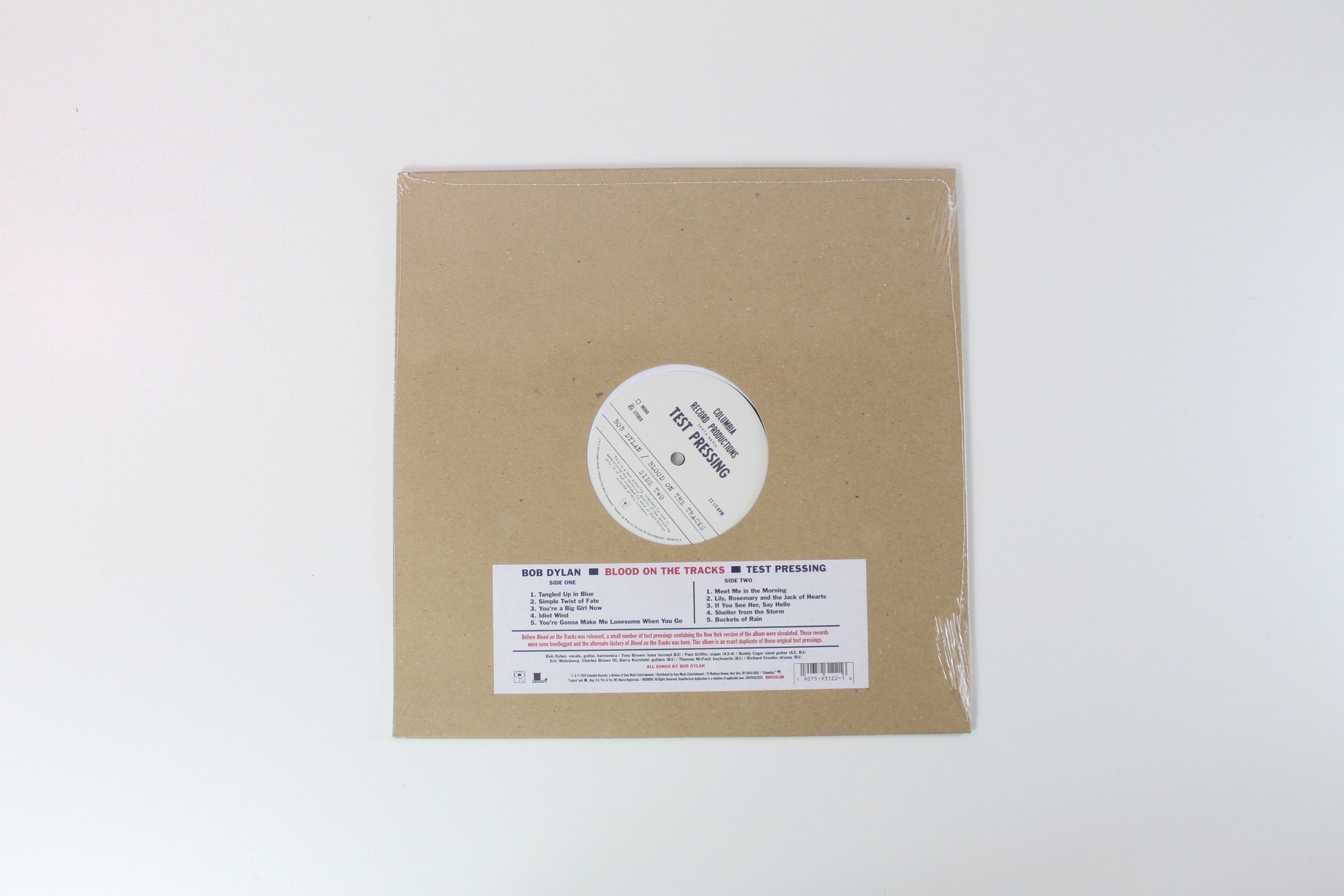 Bob Dylan - Blood On The Tracks (Test Pressing) on Columbia Legacy RSD 2019 Reissue Sealed