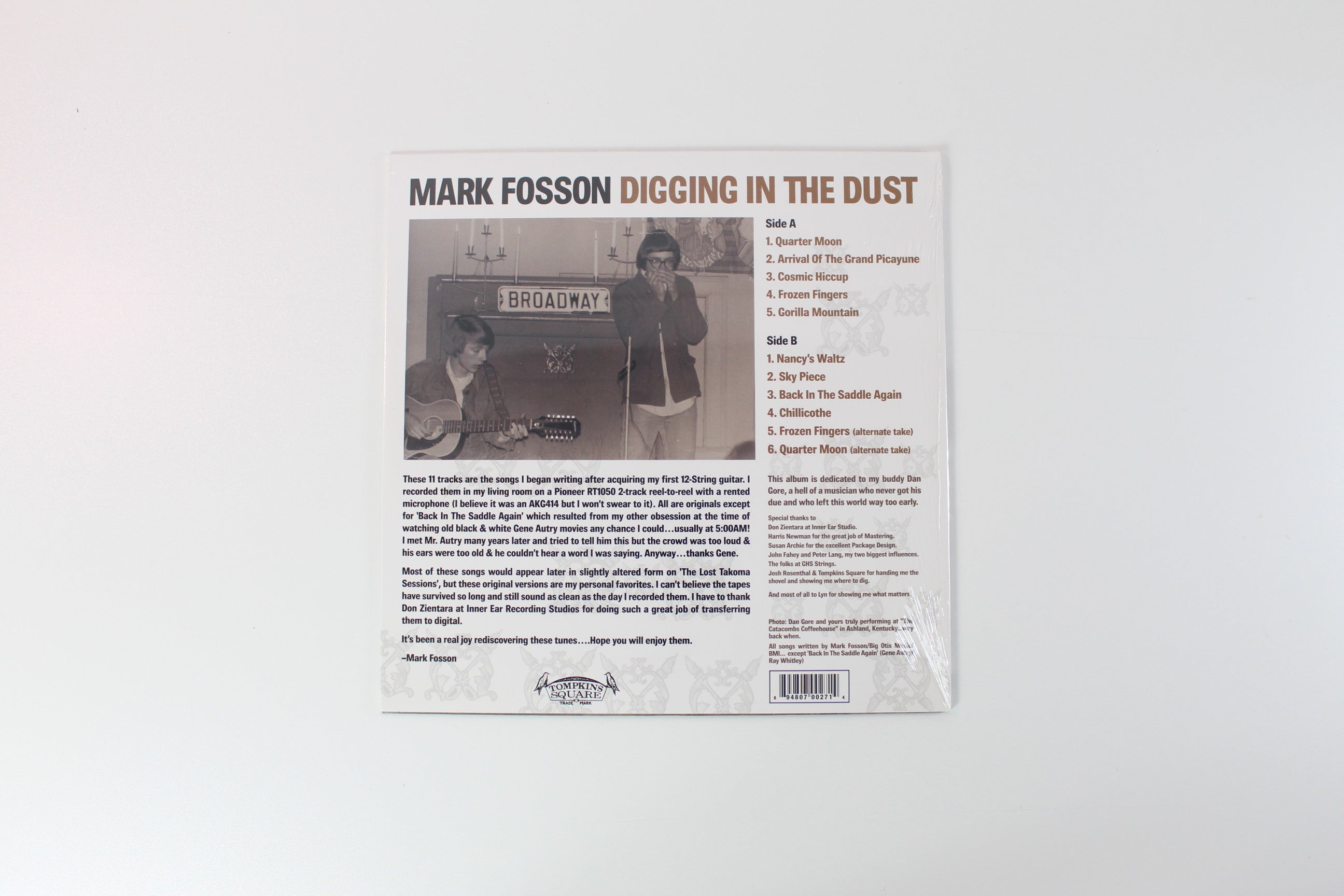 Mark Fosson - Digging In The Dust on Tompkins Square Sealed
