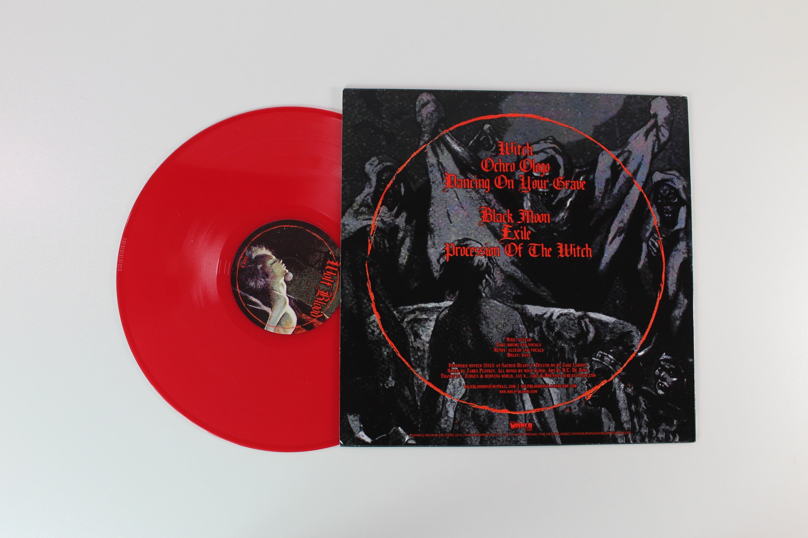 Wolf Blood - Wolf Blood Red Vinyl on Burning World Records