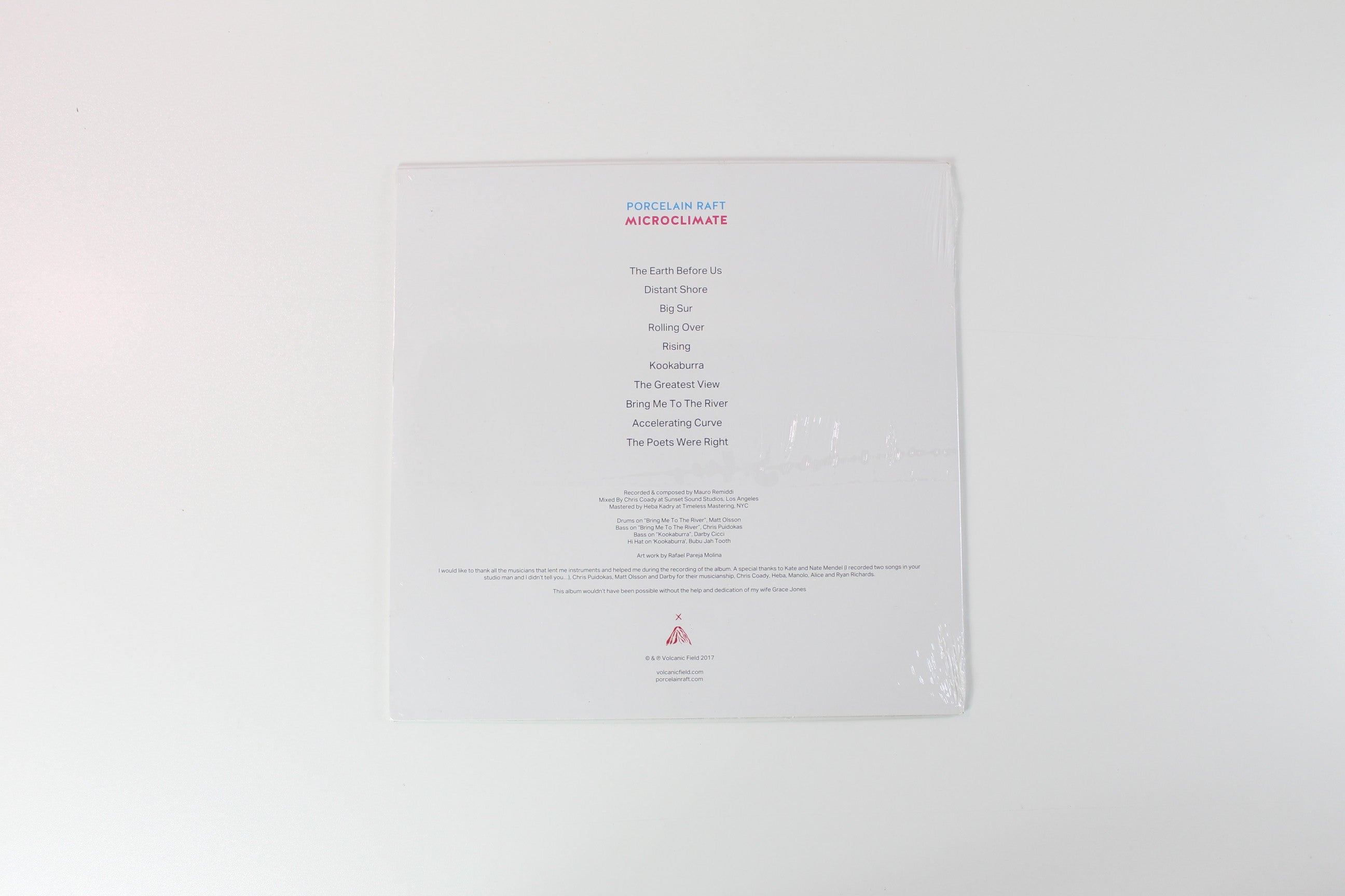 Porcelain Raft - Microclimate on Volcanic Field Ltd Pink/White Swirl Sealed