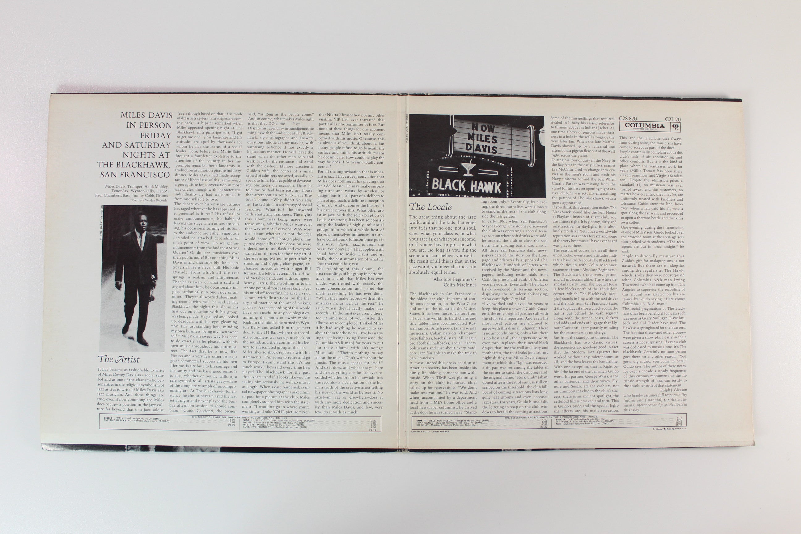 Miles Davis - In Person Friday And Saturday Nights At The Blackhawk, San Francisco Reissue on Columbia