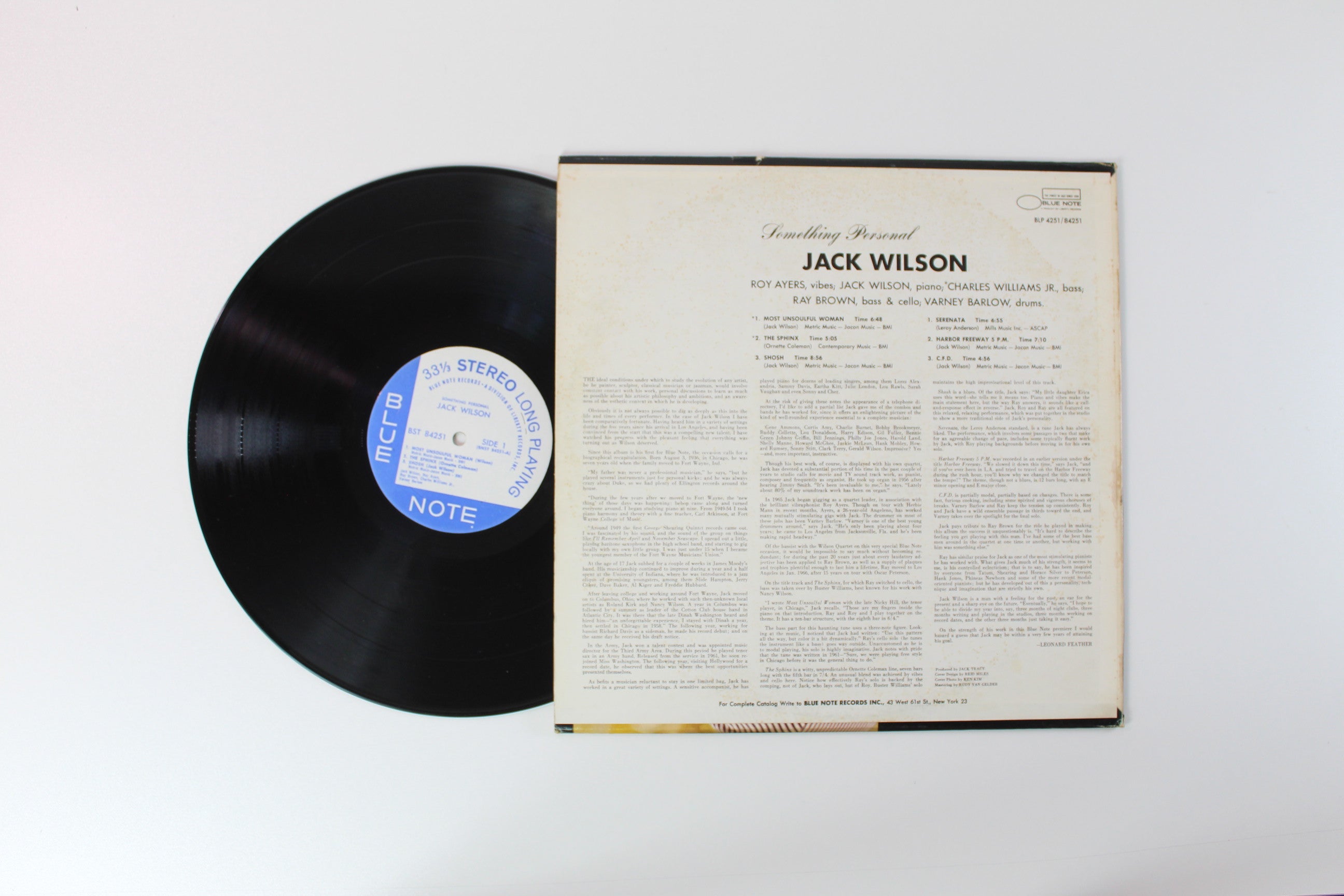 Jack Wilson - Something Personal on Blue Note Stereo Liberty