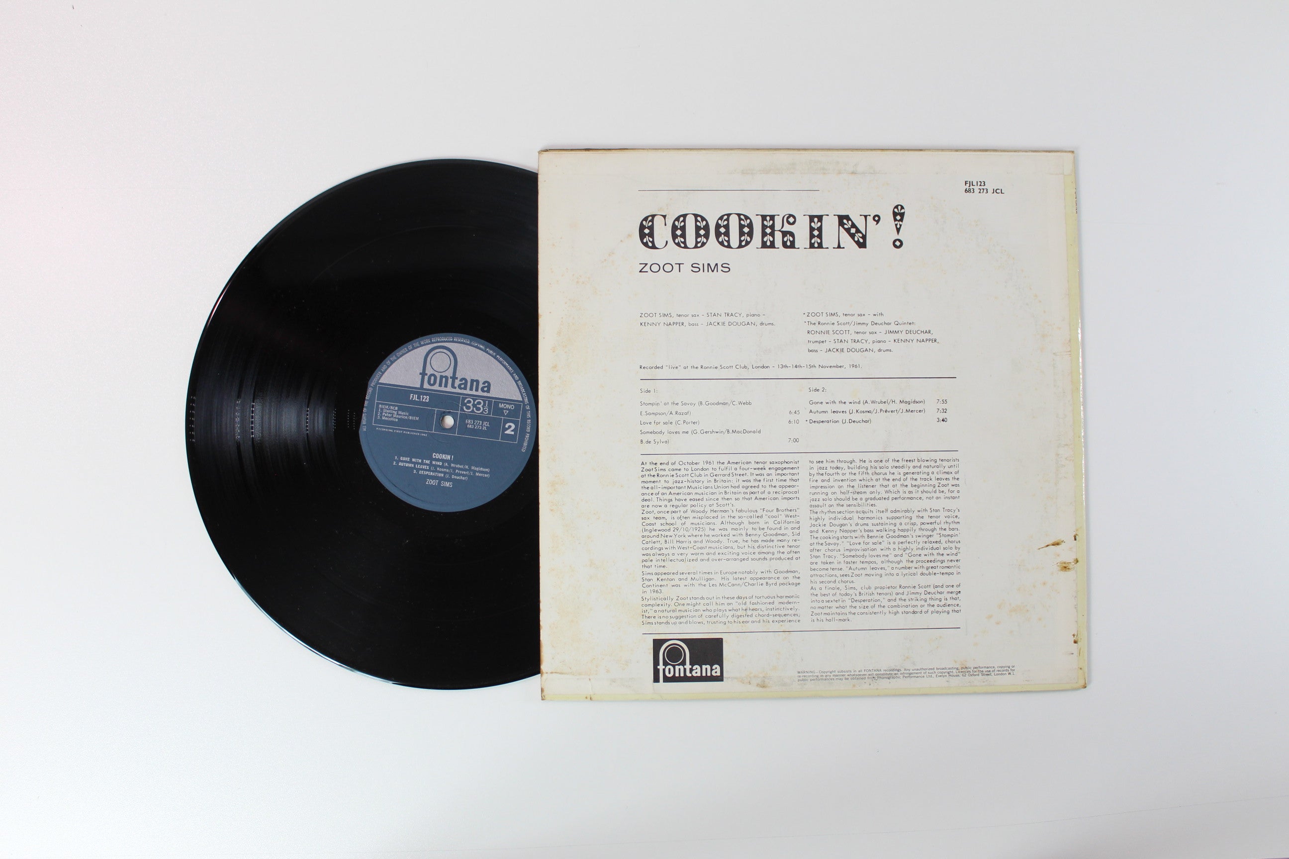 Zoot Sims - Cookin'! on Fontana UK Pressing