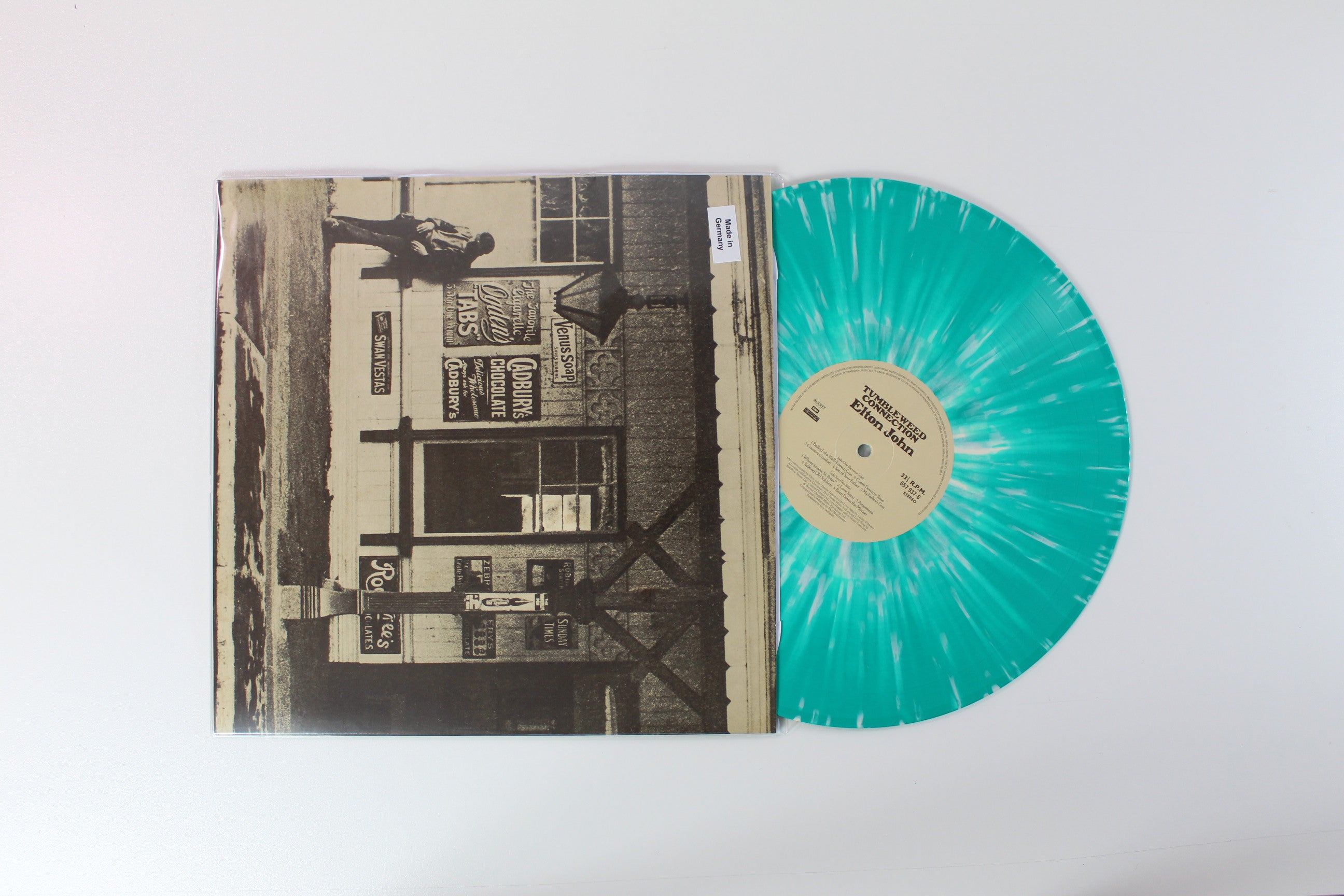 Elton John - Tumbleweed Connection on Rocket Entertainment Ltd Green Splatter Vinyl Reissue