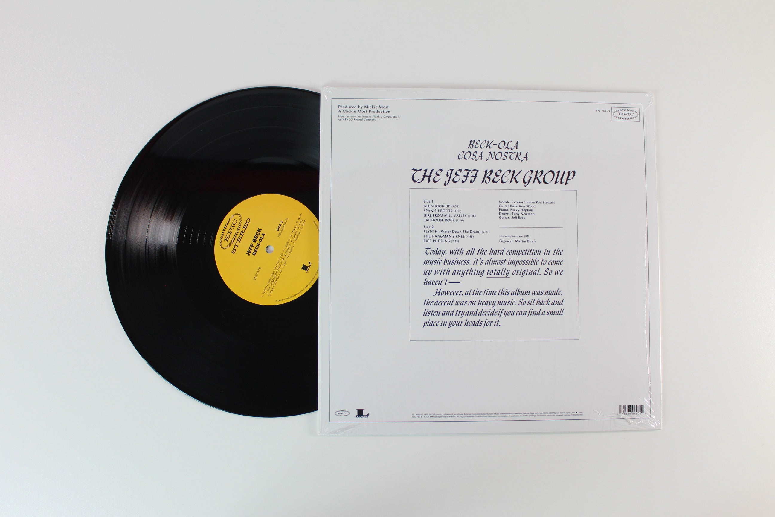 Jeff Beck Group - Beck-Ola Reissue on Epic