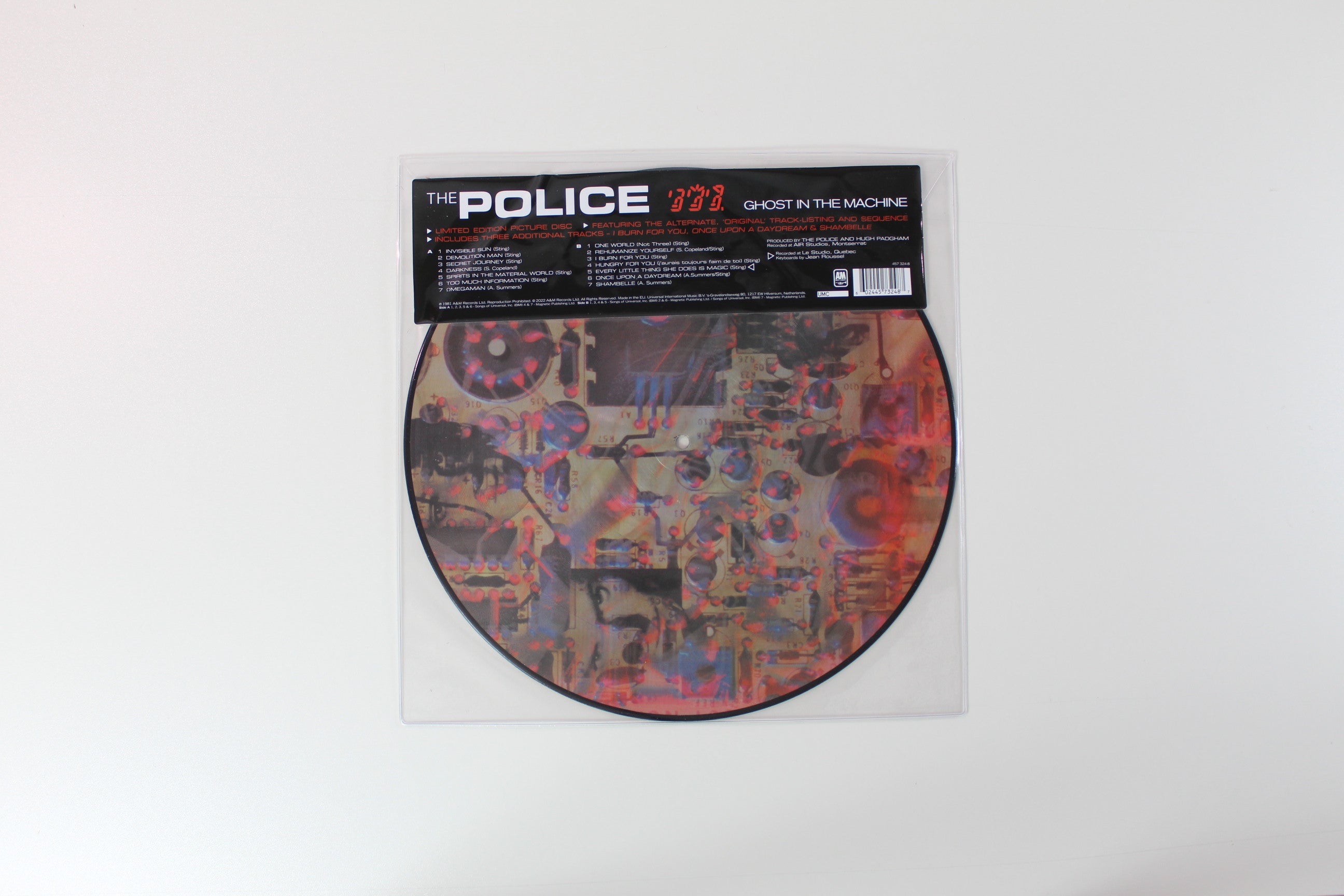 The Police - Ghost In The Machine on A&M Ltd Picture Disc Reissue