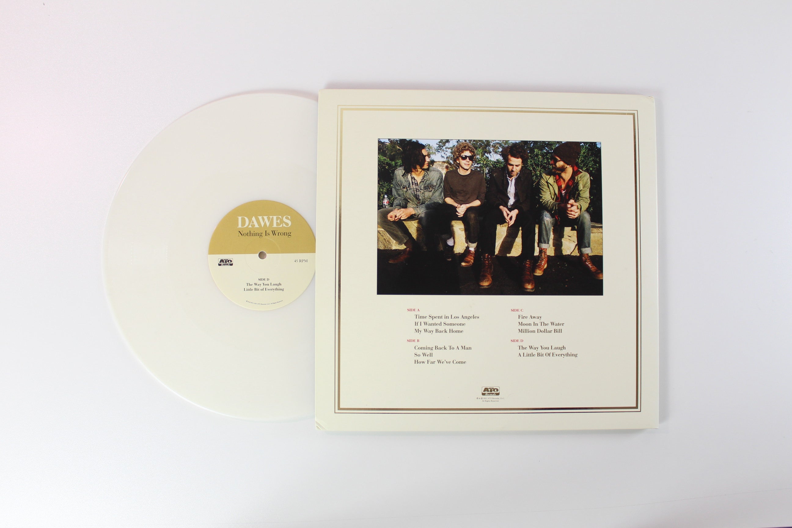 Dawes - Nothing Is Wrong on ATO Milky Clear Vinyl 2 X 12" Reissue With Bonus 7"