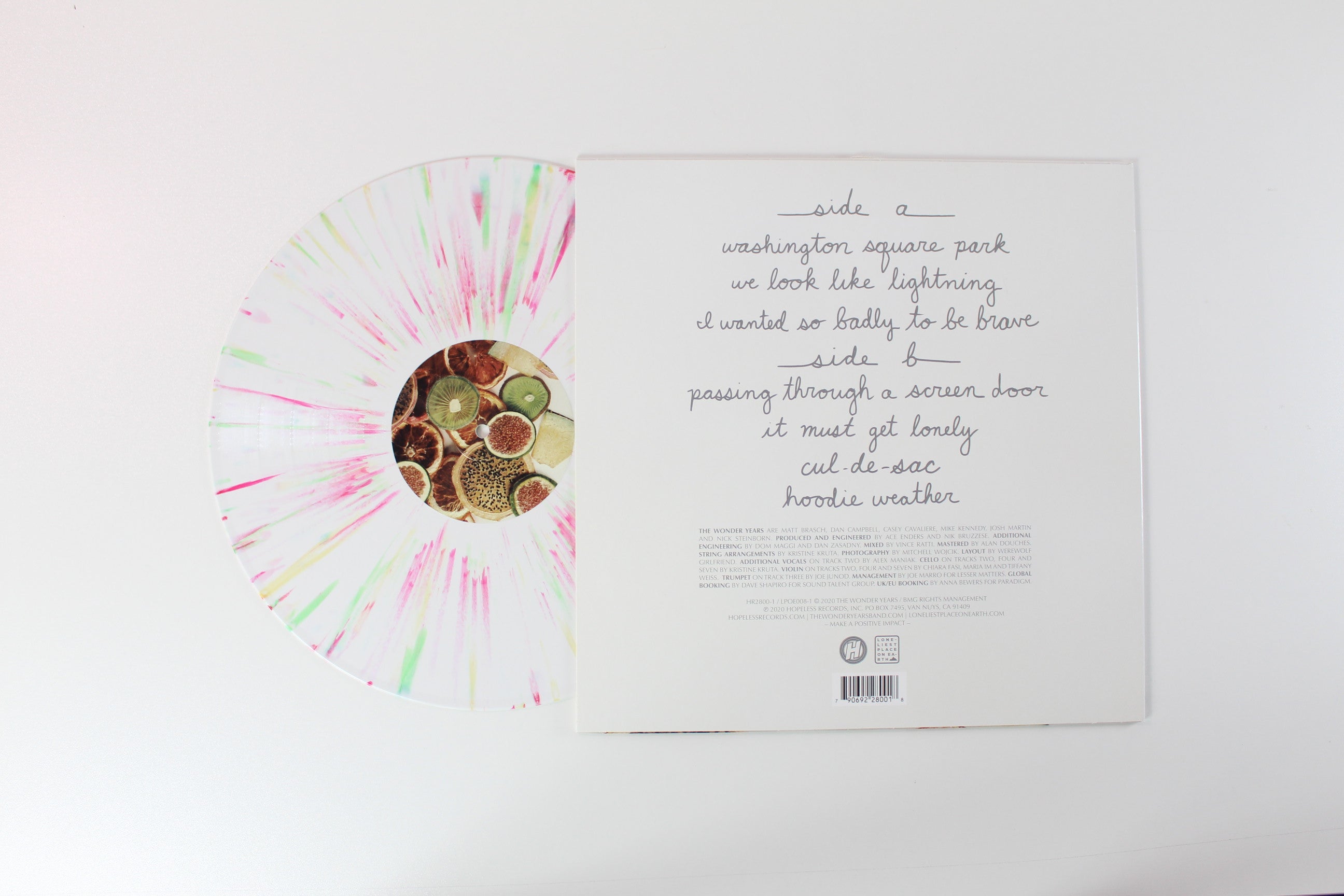 The Wonder Years - Burst & Decay (Volume II) on Hopeless Ltd 45 RPM White With Green Gold & Magenta Splatter