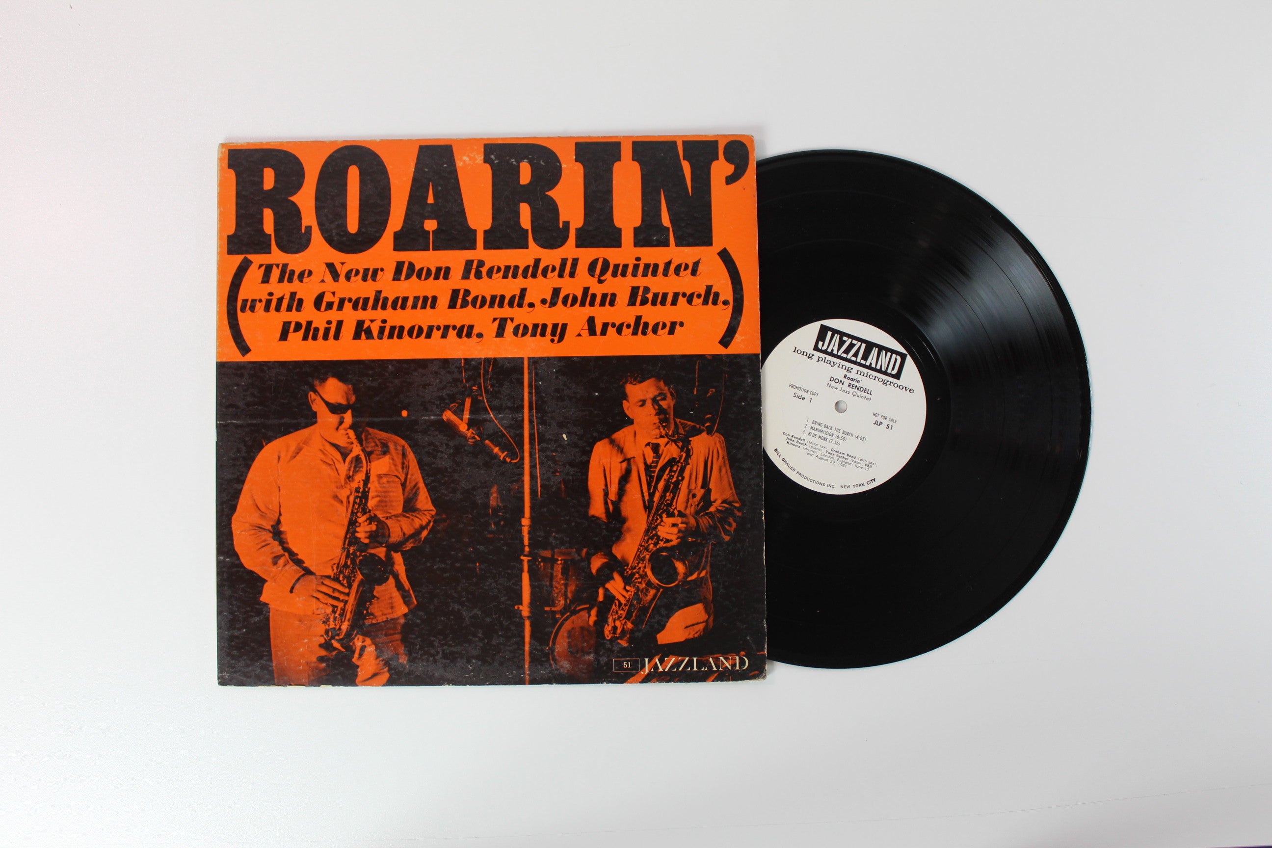 The New Don Rendell Quintet - Roarin' on Jazzland Mono Promo