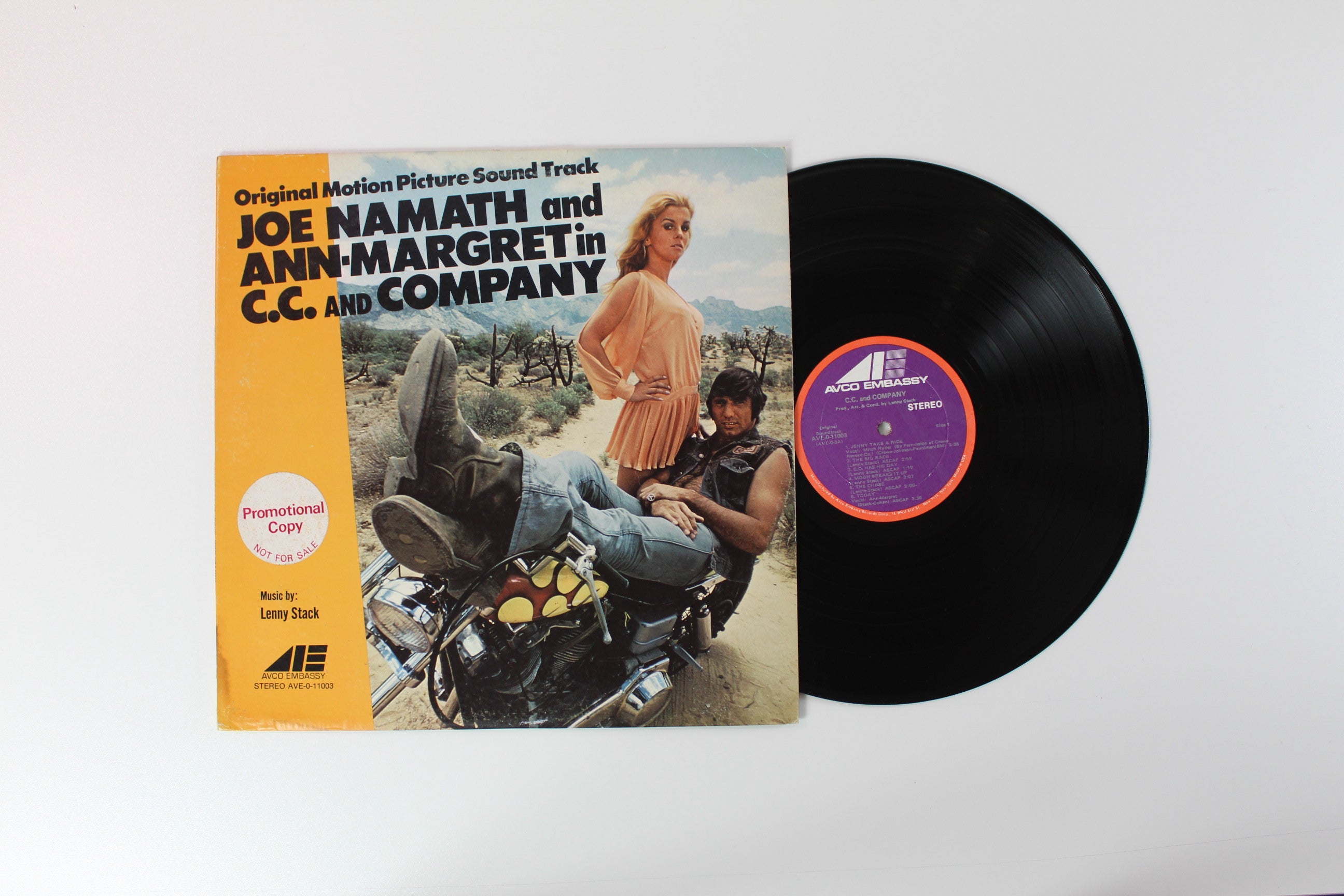 Lenny Stack - Joe Namath And Ann-Margret In C.C. And Company on Avco Embassy