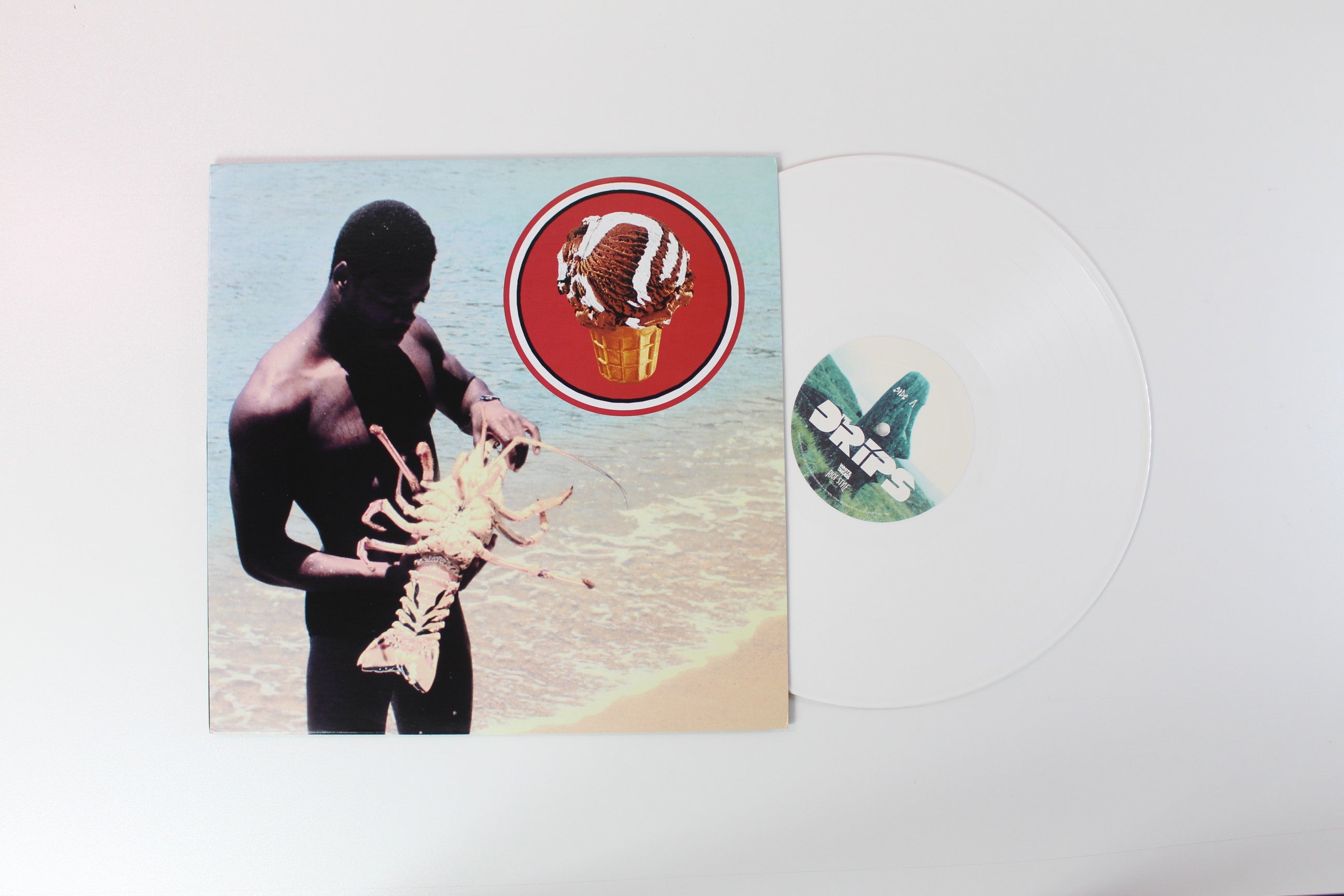 The Drips - The Drips on White Drugs Opaque White Vinyl