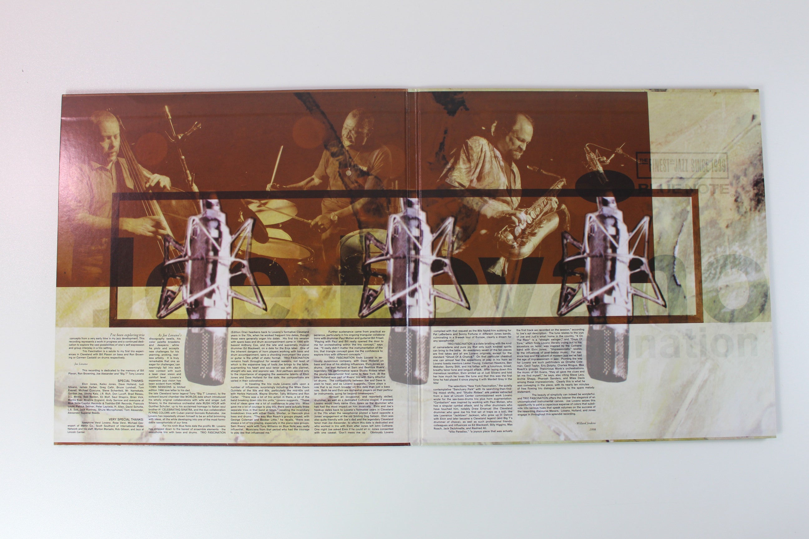 Joe Lovano - Trio Fascination - Edition One on Blue Note Tone Poet Series Reissue