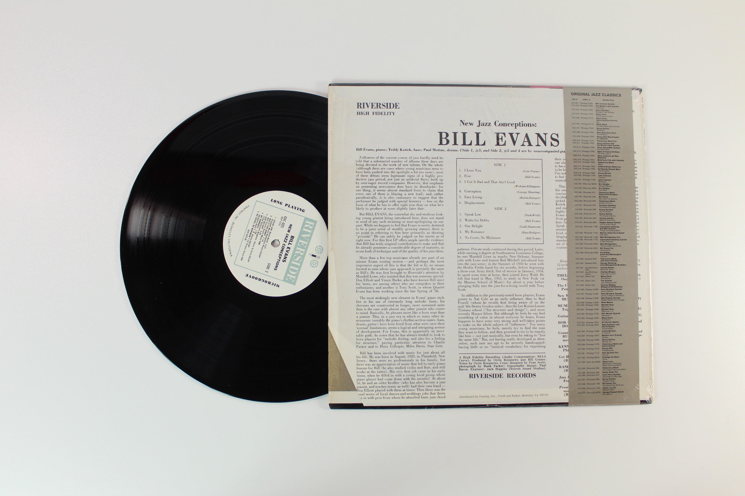 Bill Evans - New Jazz Conceptions on Original Jazz Classics / Riverside