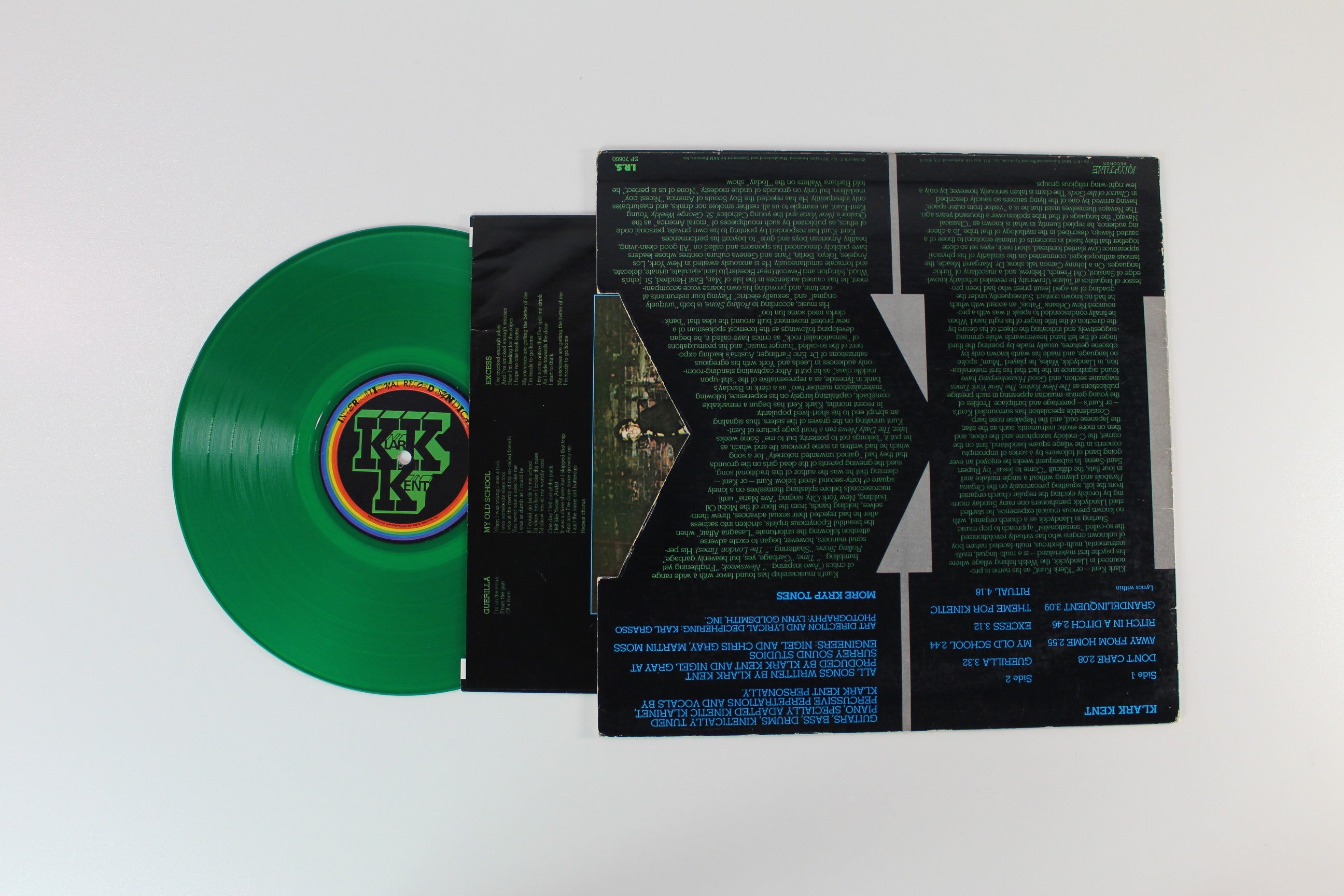 Klark Kent - Klark Kent on I.R.S. Records / Kryptone Records - 10" Green Vinyl