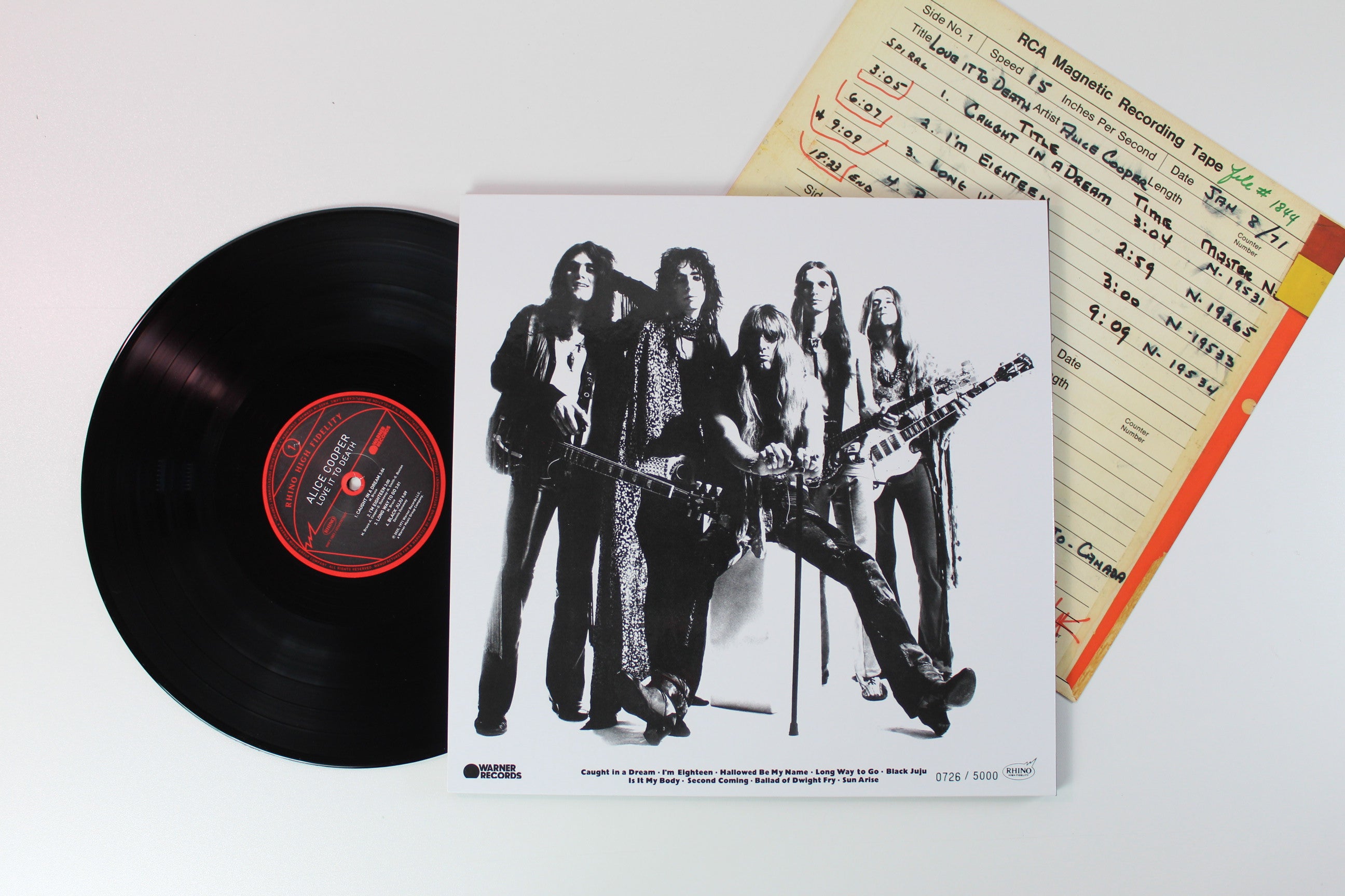 Alice Cooper - Love It To Death on Rhino Records Ltd Numbered 180 Gram Reissue