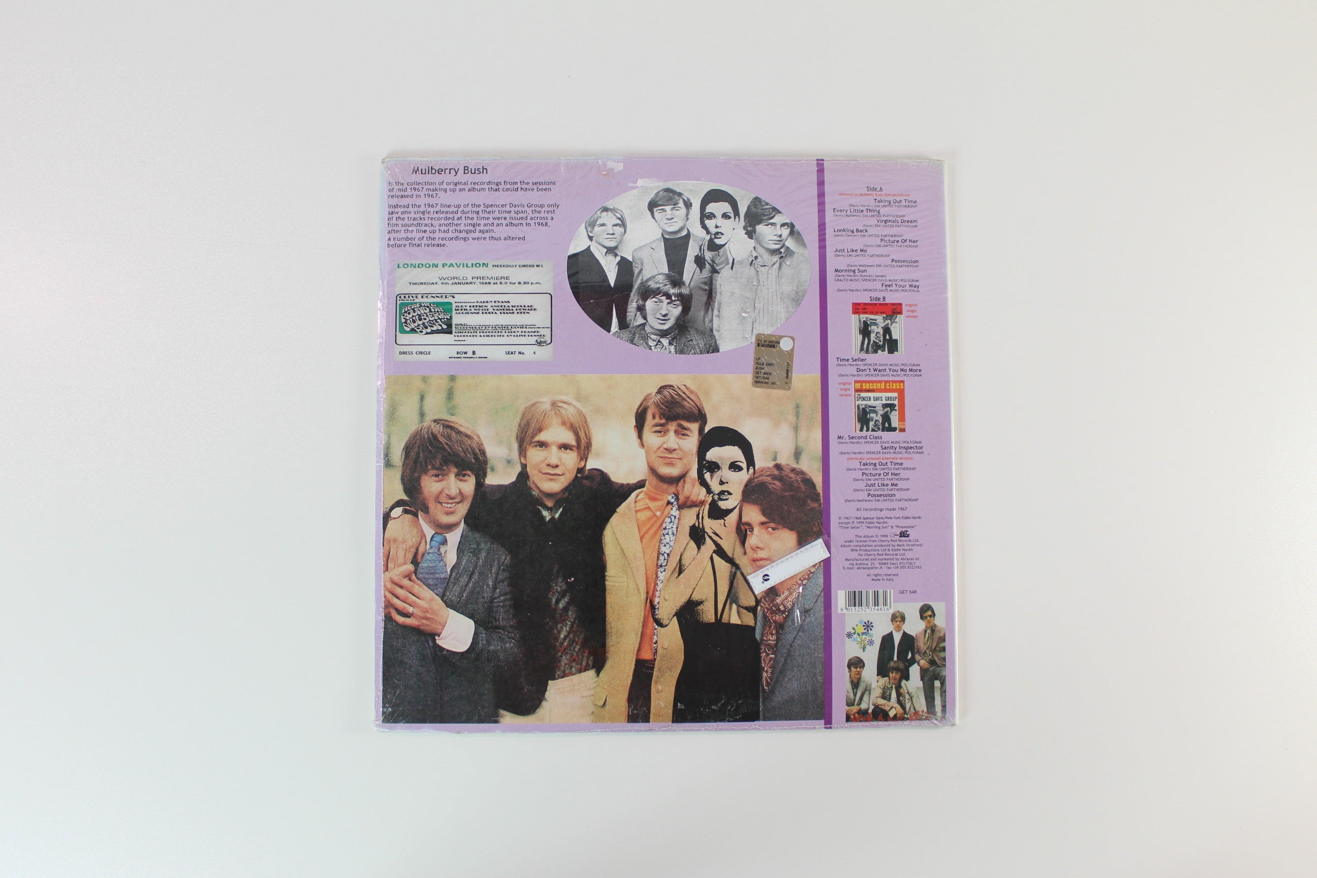 The Spencer Davis Group - Mulberry Bush on Get Back - Sealed