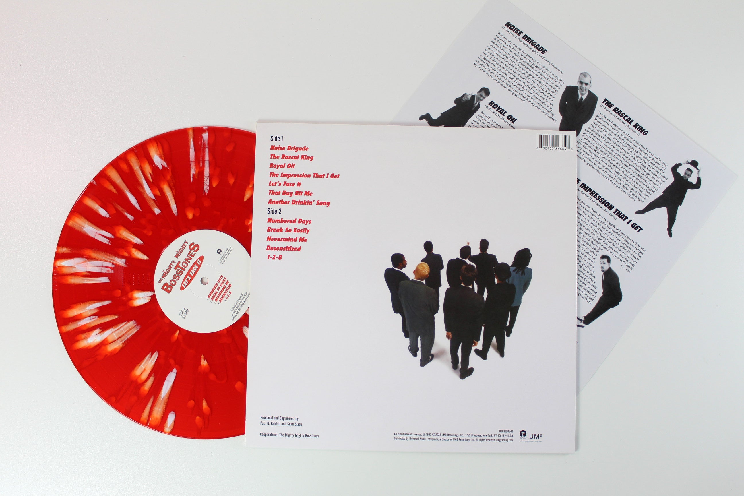The Mighty Mighty Bosstones - Let's Face It on Island Red With White Splatter Vinyl Reissue