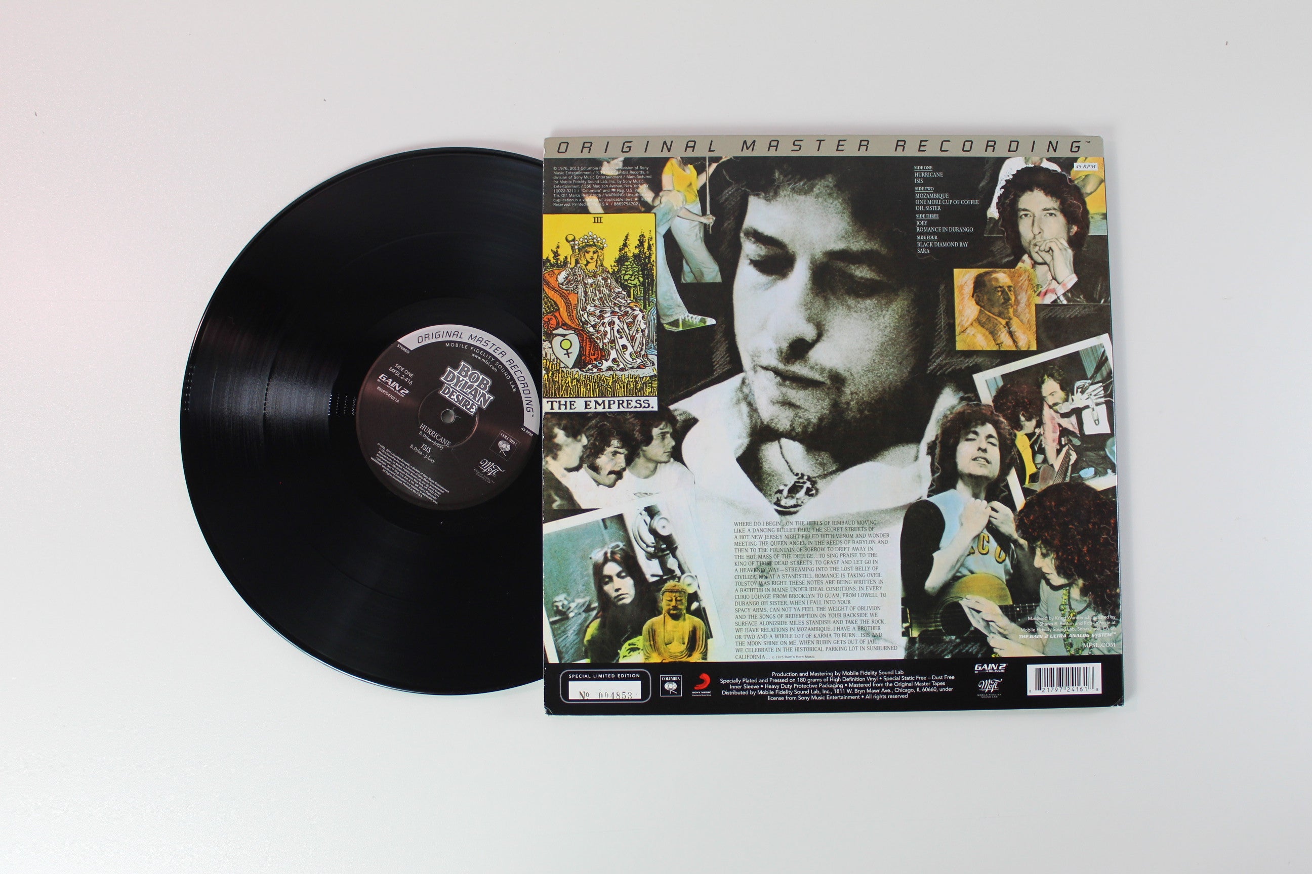 Bob Dylan - Desire on Mobile Fidelity Sound Lab Ltd Numbered 2 X 12" 45 RPM Reissue